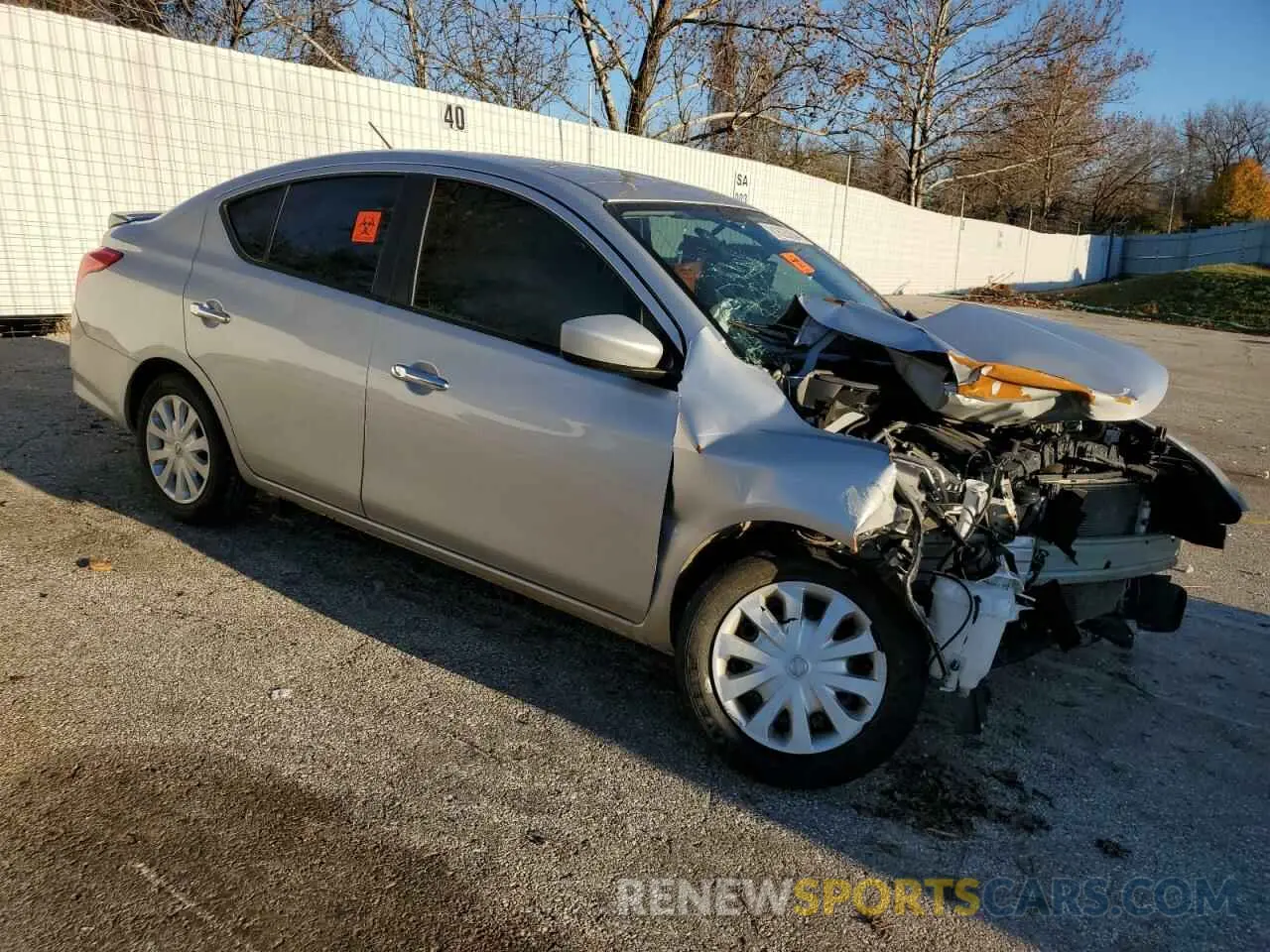 4 fotografías del automóvil dañado 3N1CN7AP7KL834066 NISSAN VERSA 2019