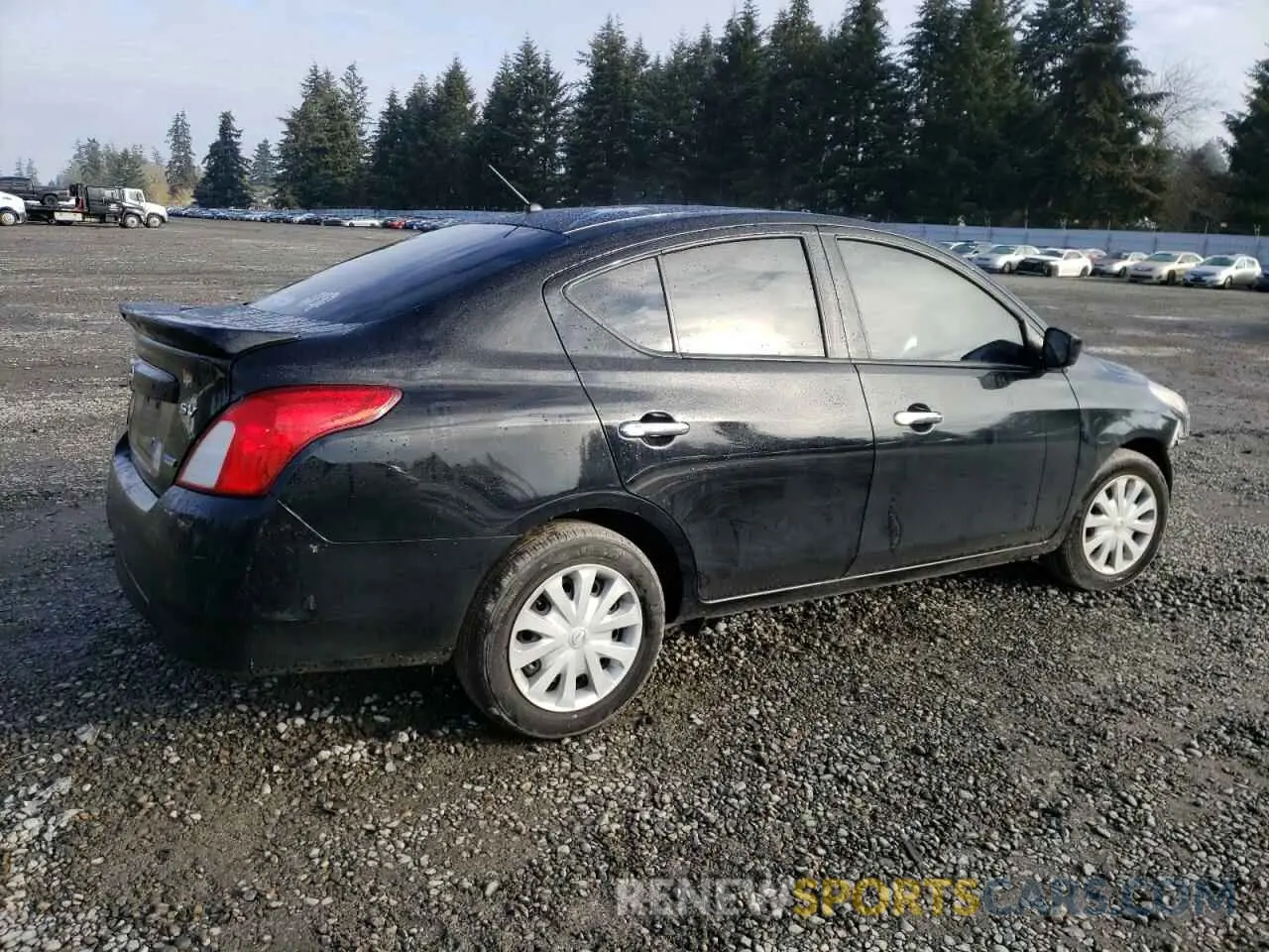 3 fotografías del automóvil dañado 3N1CN7AP7KL850302 NISSAN VERSA 2019