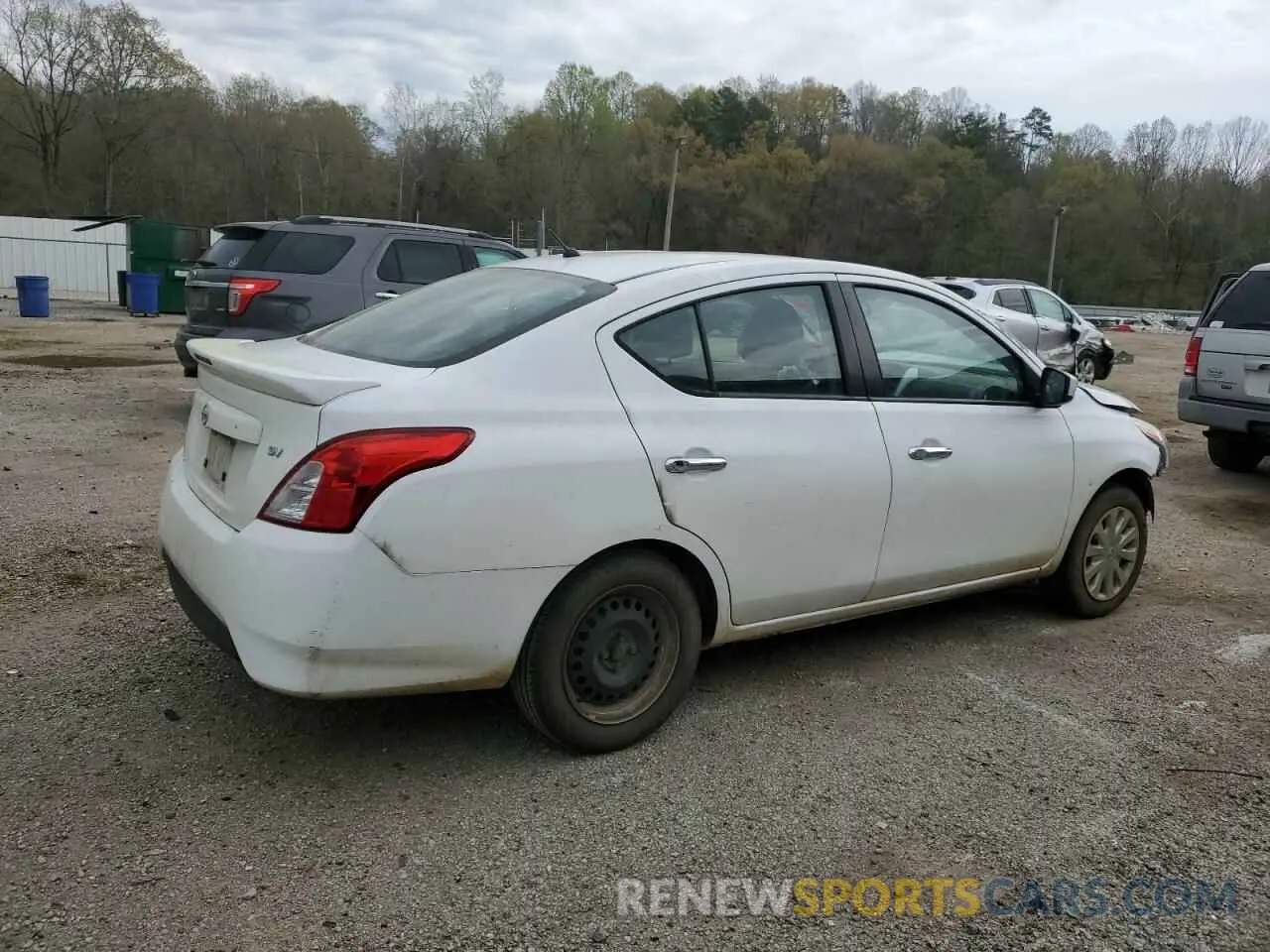 3 fotografías del automóvil dañado 3N1CN7AP7KL852681 NISSAN VERSA 2019