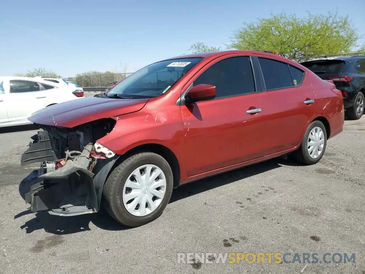 1 fotografías del automóvil dañado 3N1CN7AP7KL856214 NISSAN VERSA 2019