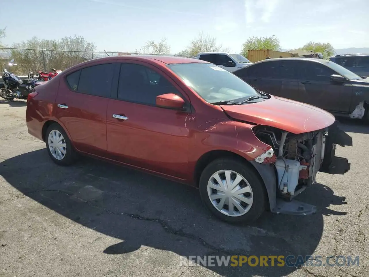 4 fotografías del automóvil dañado 3N1CN7AP7KL856214 NISSAN VERSA 2019