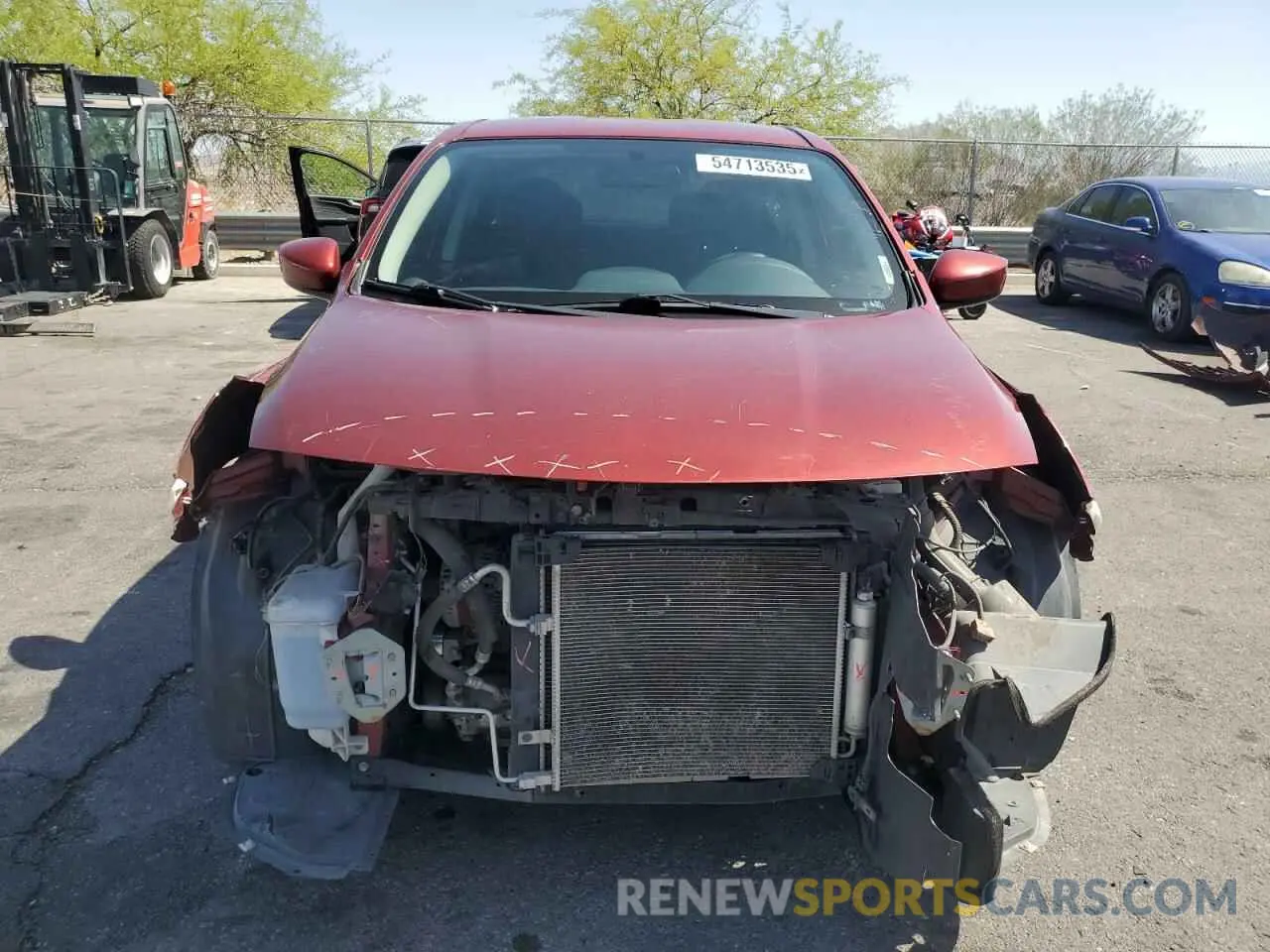 5 fotografías del automóvil dañado 3N1CN7AP7KL856214 NISSAN VERSA 2019