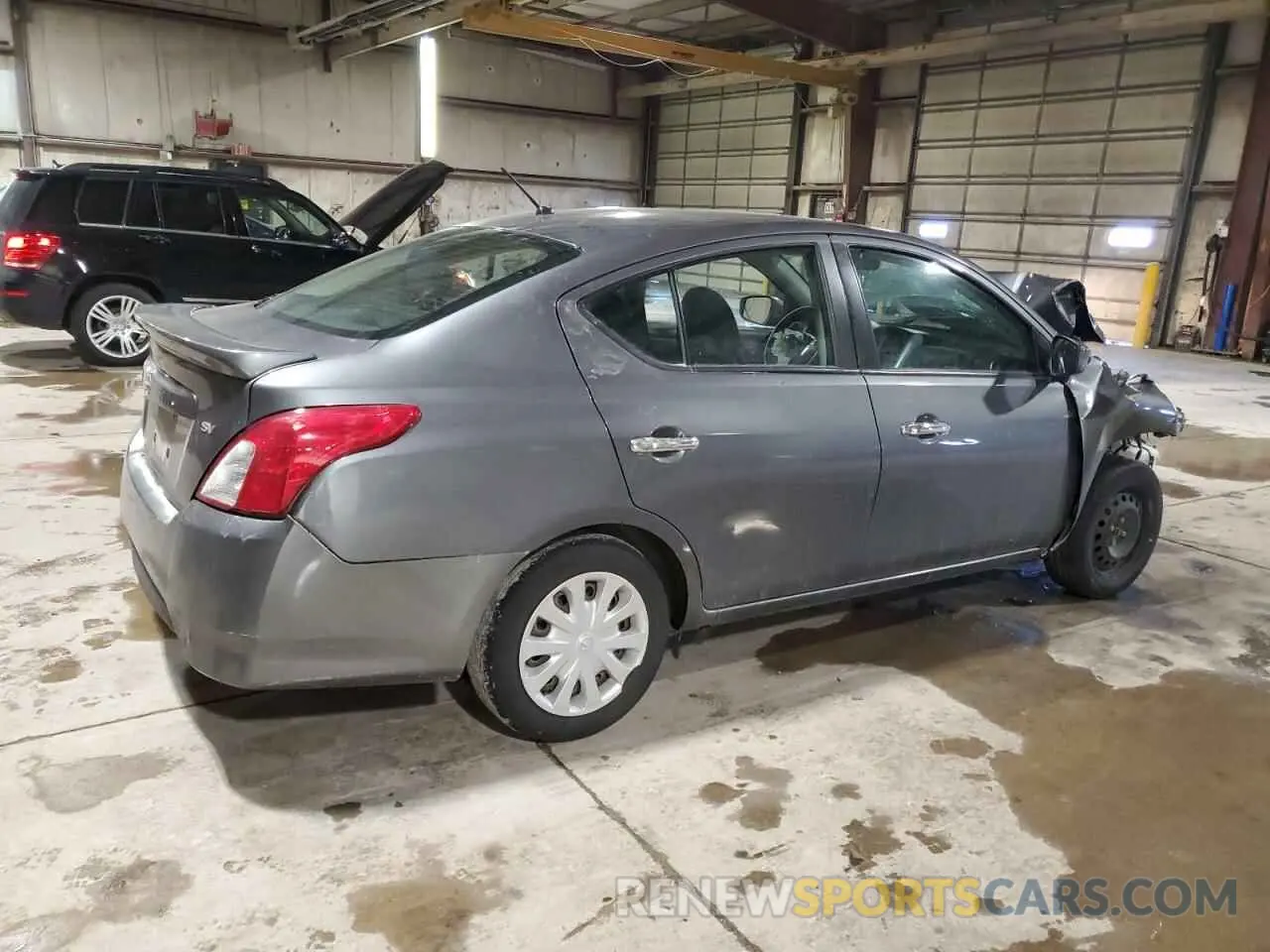 3 fotografías del automóvil dañado 3N1CN7AP7KL859601 NISSAN VERSA 2019