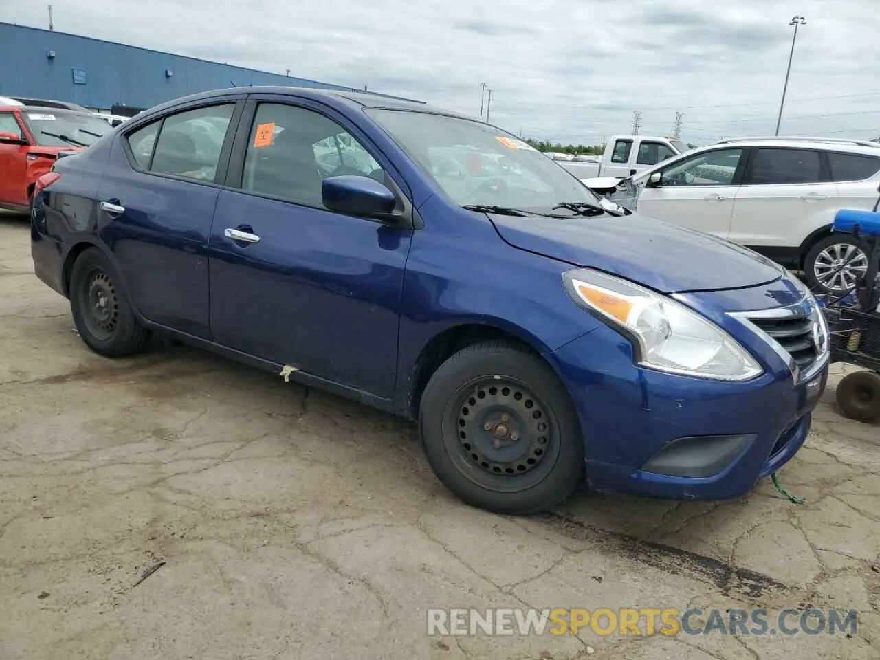 4 fotografías del automóvil dañado 3N1CN7AP7KL878228 NISSAN VERSA 2019