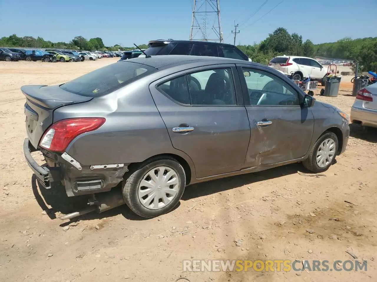 3 fotografías del automóvil dañado 3N1CN7AP8KL815526 NISSAN VERSA 2019