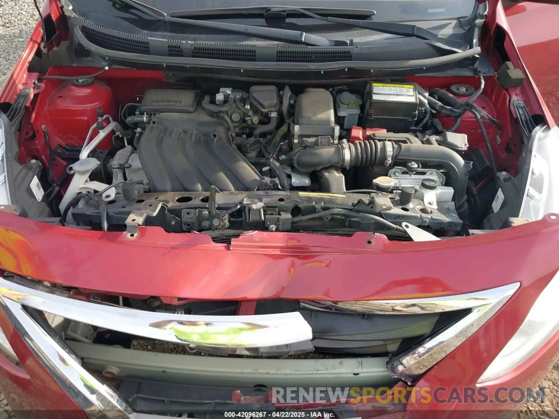 10 fotografías del automóvil dañado 3N1CN7AP8KL843407 NISSAN VERSA 2019