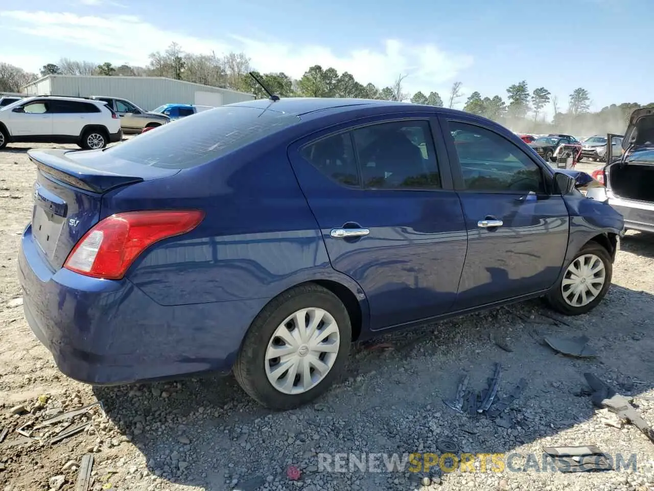 3 fotografías del automóvil dañado 3N1CN7AP8KL848395 NISSAN VERSA 2019