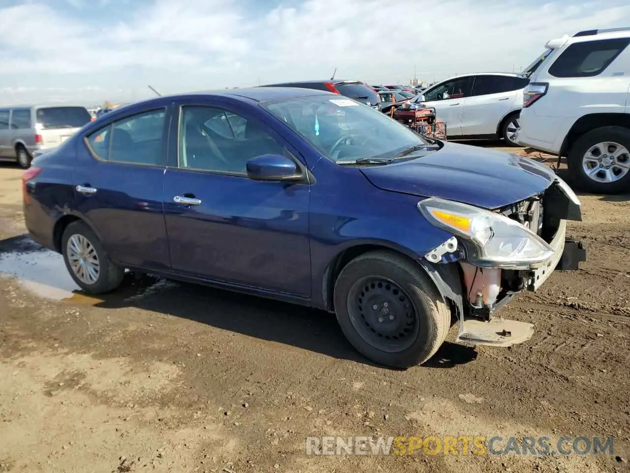 4 fotografías del automóvil dañado 3N1CN7AP8KL851765 NISSAN VERSA 2019