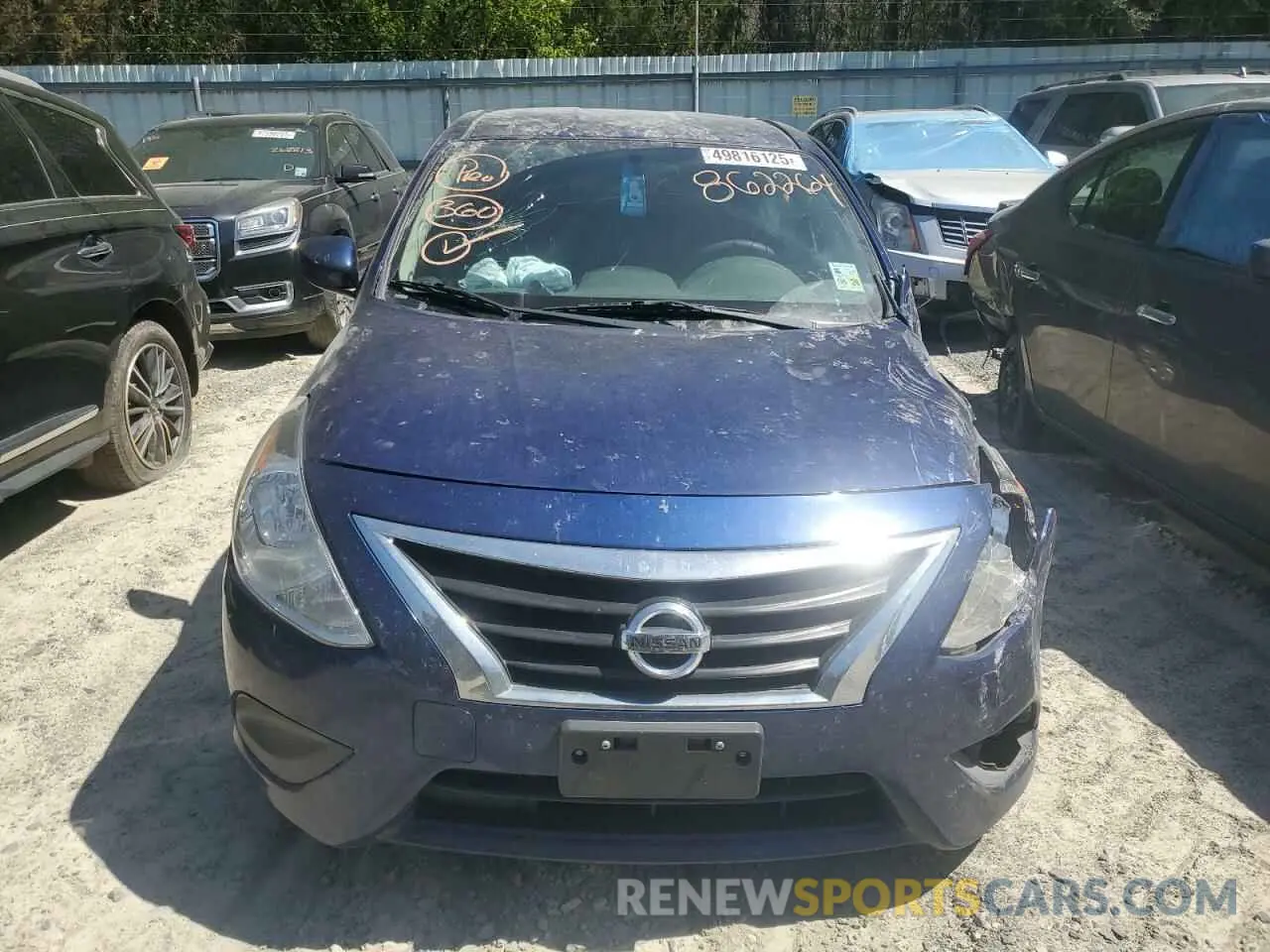 5 fotografías del automóvil dañado 3N1CN7AP8KL862264 NISSAN VERSA 2019