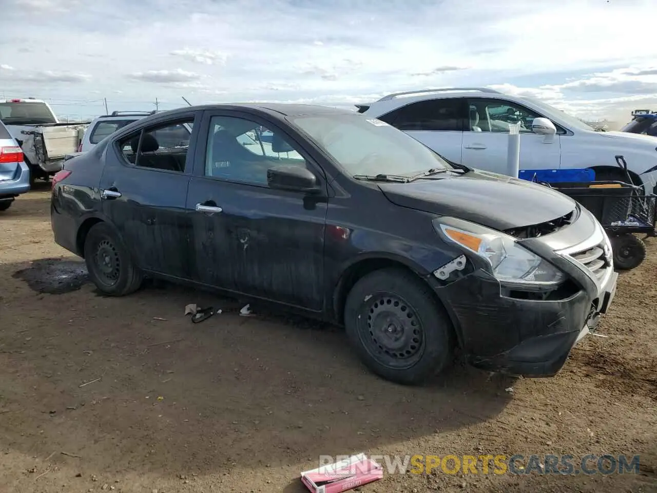 4 fotografías del automóvil dañado 3N1CN7AP8KL874429 NISSAN VERSA 2019