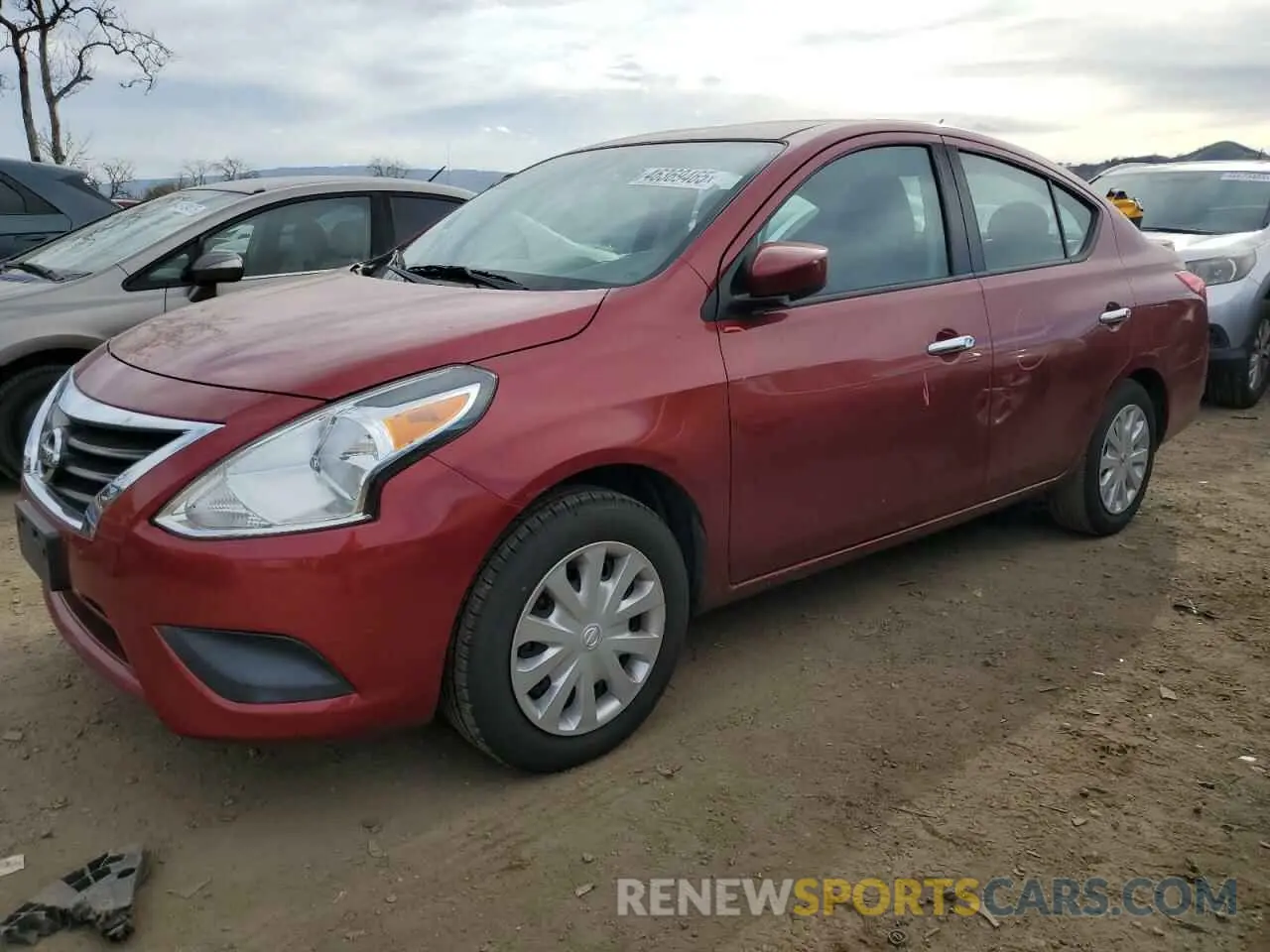 1 fotografías del automóvil dañado 3N1CN7AP8KL878822 NISSAN VERSA 2019