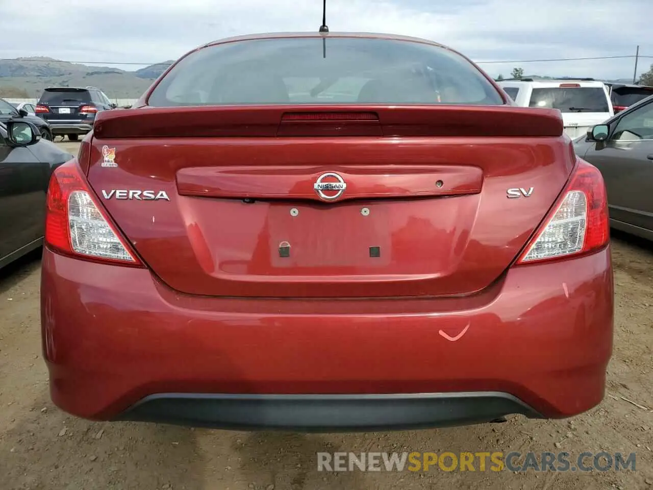6 fotografías del automóvil dañado 3N1CN7AP8KL878822 NISSAN VERSA 2019