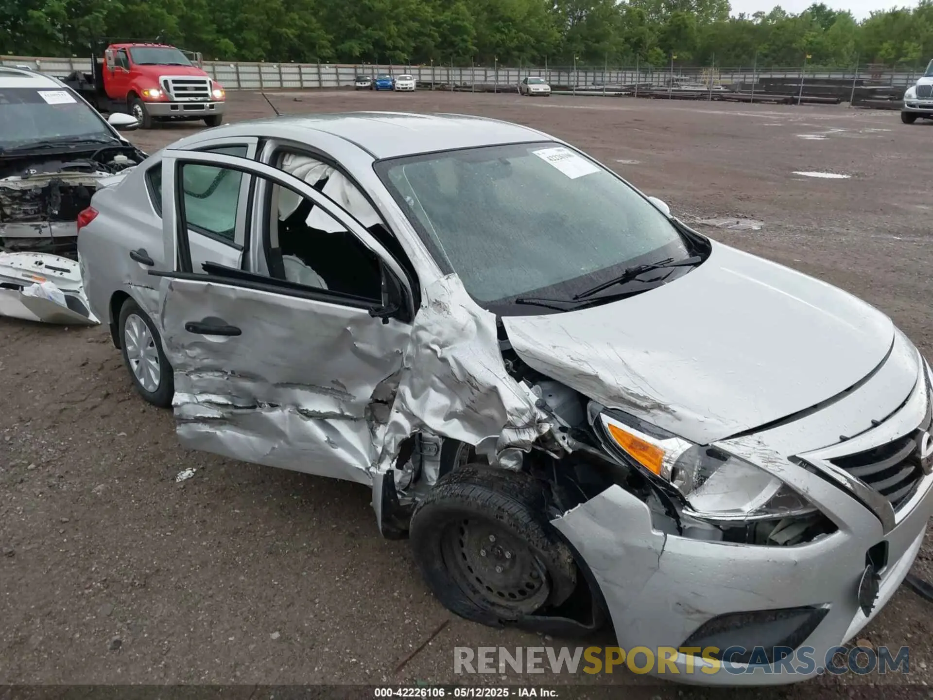 6 fotografías del automóvil dañado 3N1CN7AP9KL811257 NISSAN VERSA 2019