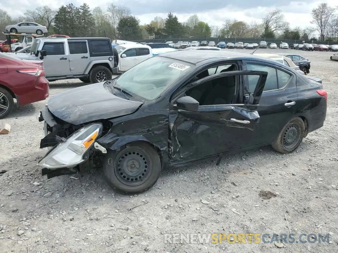 1 fotografías del automóvil dañado 3N1CN7AP9KL818046 NISSAN VERSA 2019