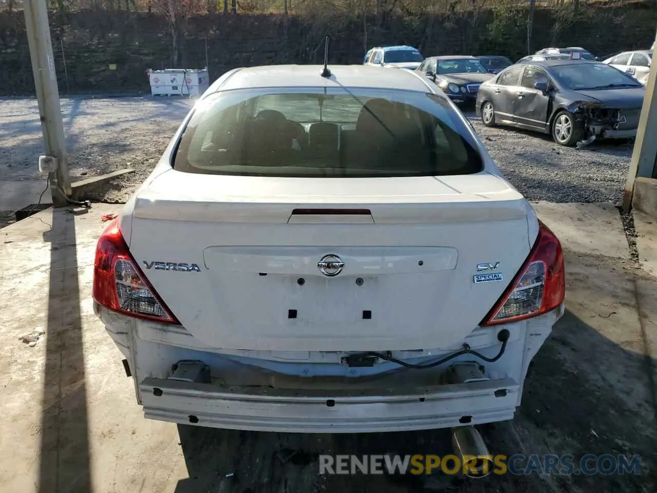 6 fotografías del automóvil dañado 3N1CN7AP9KL818144 NISSAN VERSA 2019