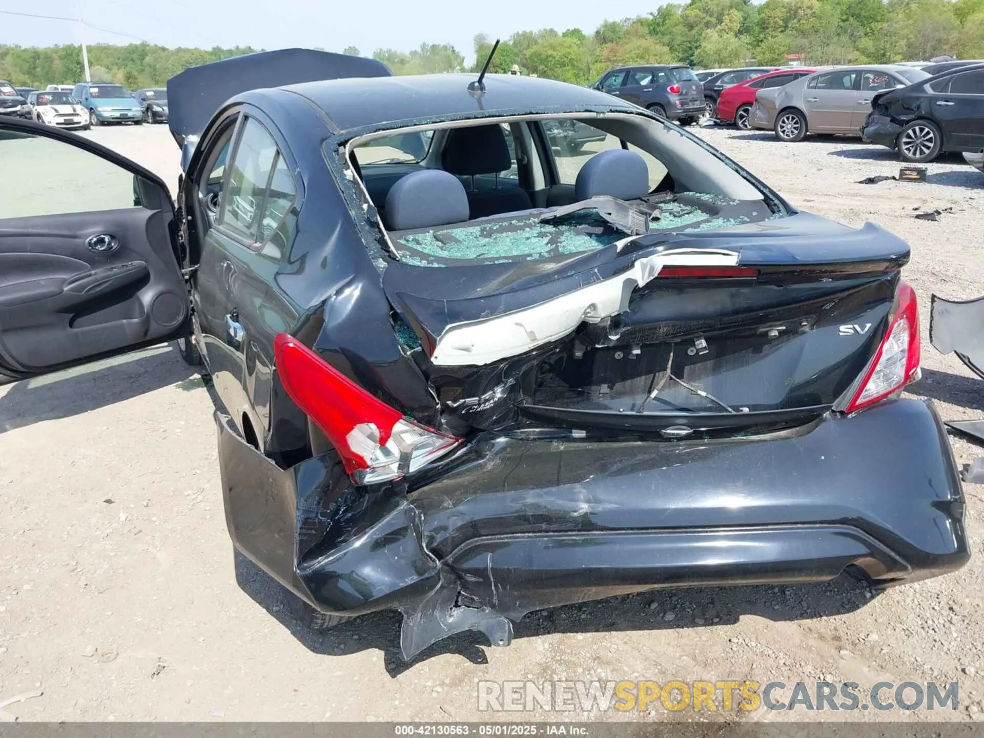 6 fotografías del automóvil dañado 3N1CN7AP9KL820573 NISSAN VERSA 2019