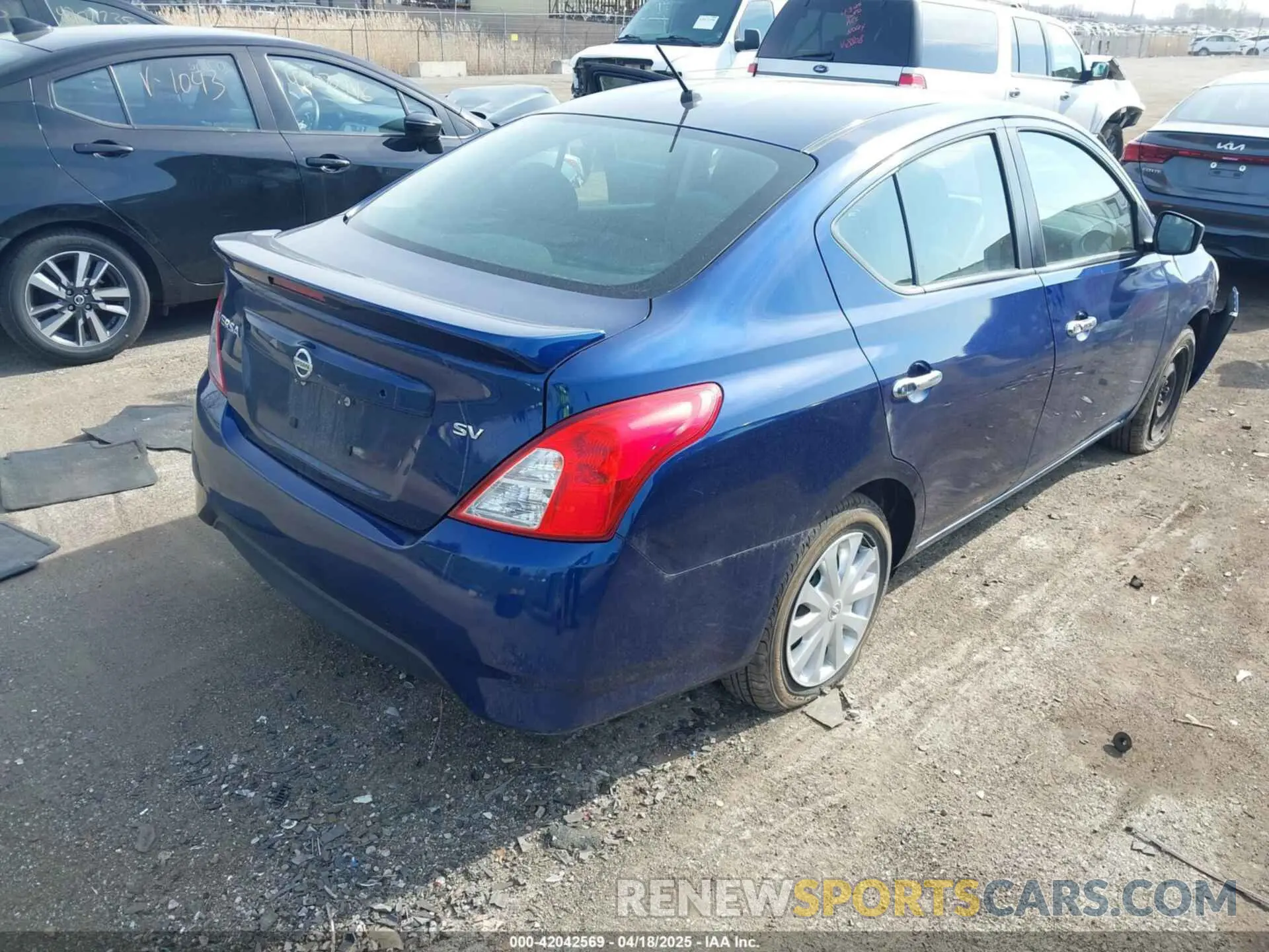 4 fotografías del automóvil dañado 3N1CN7AP9KL870728 NISSAN VERSA 2019