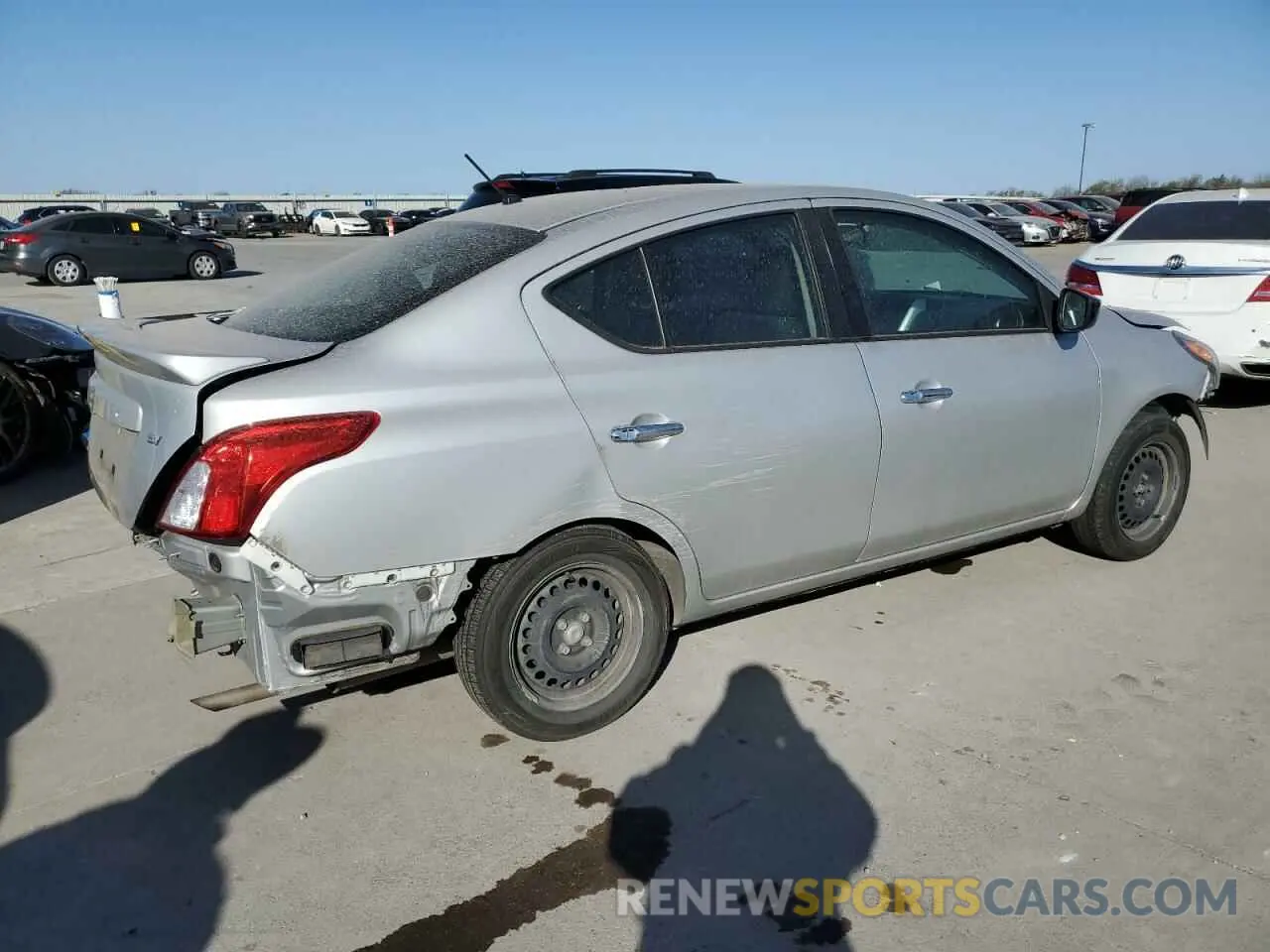 3 fotografías del automóvil dañado 3N1CN7AP9KL873158 NISSAN VERSA 2019