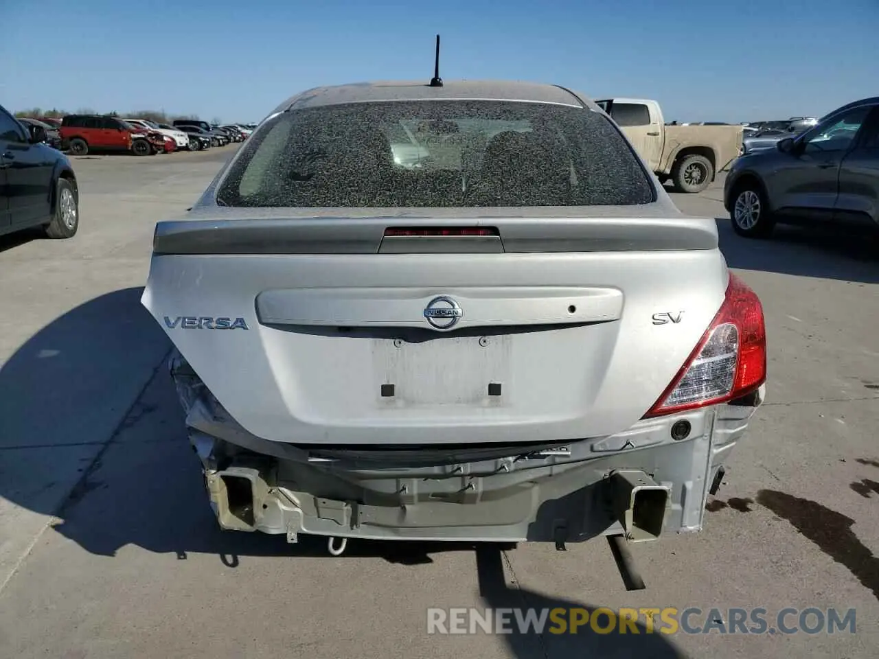 6 fotografías del automóvil dañado 3N1CN7AP9KL873158 NISSAN VERSA 2019