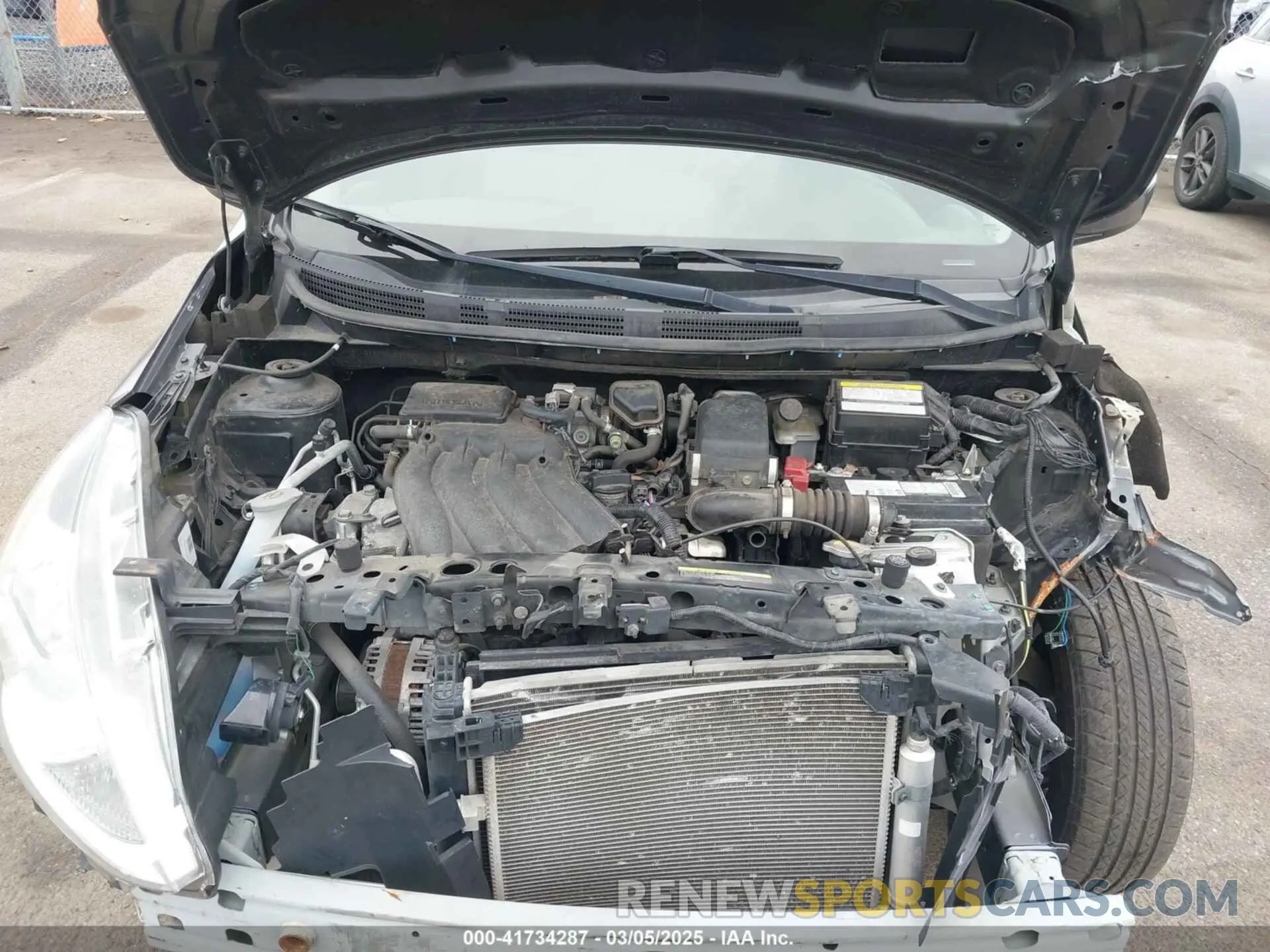 10 fotografías del automóvil dañado 3N1CN7AP9KL875881 NISSAN VERSA 2019