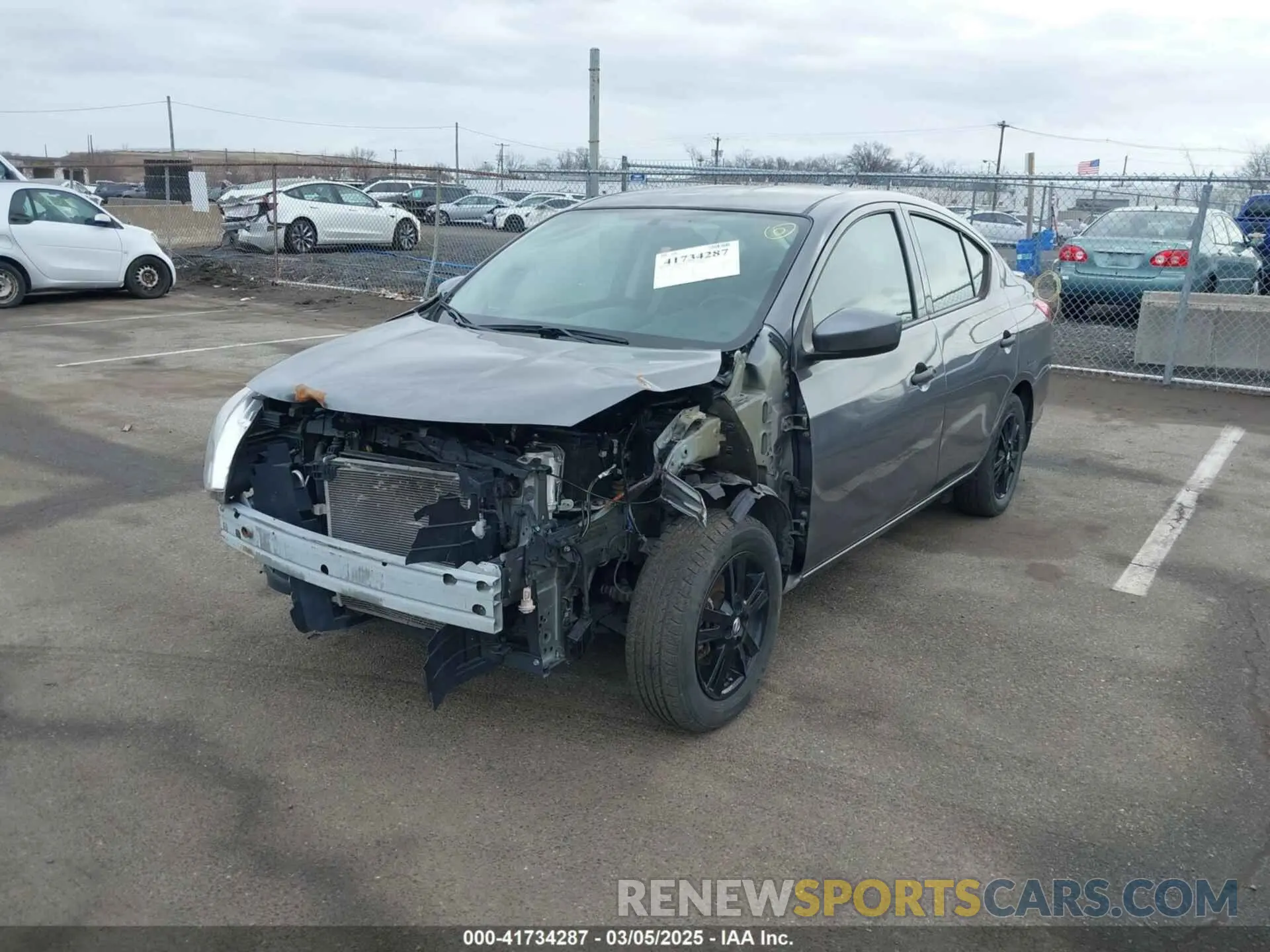 6 fotografías del automóvil dañado 3N1CN7AP9KL875881 NISSAN VERSA 2019