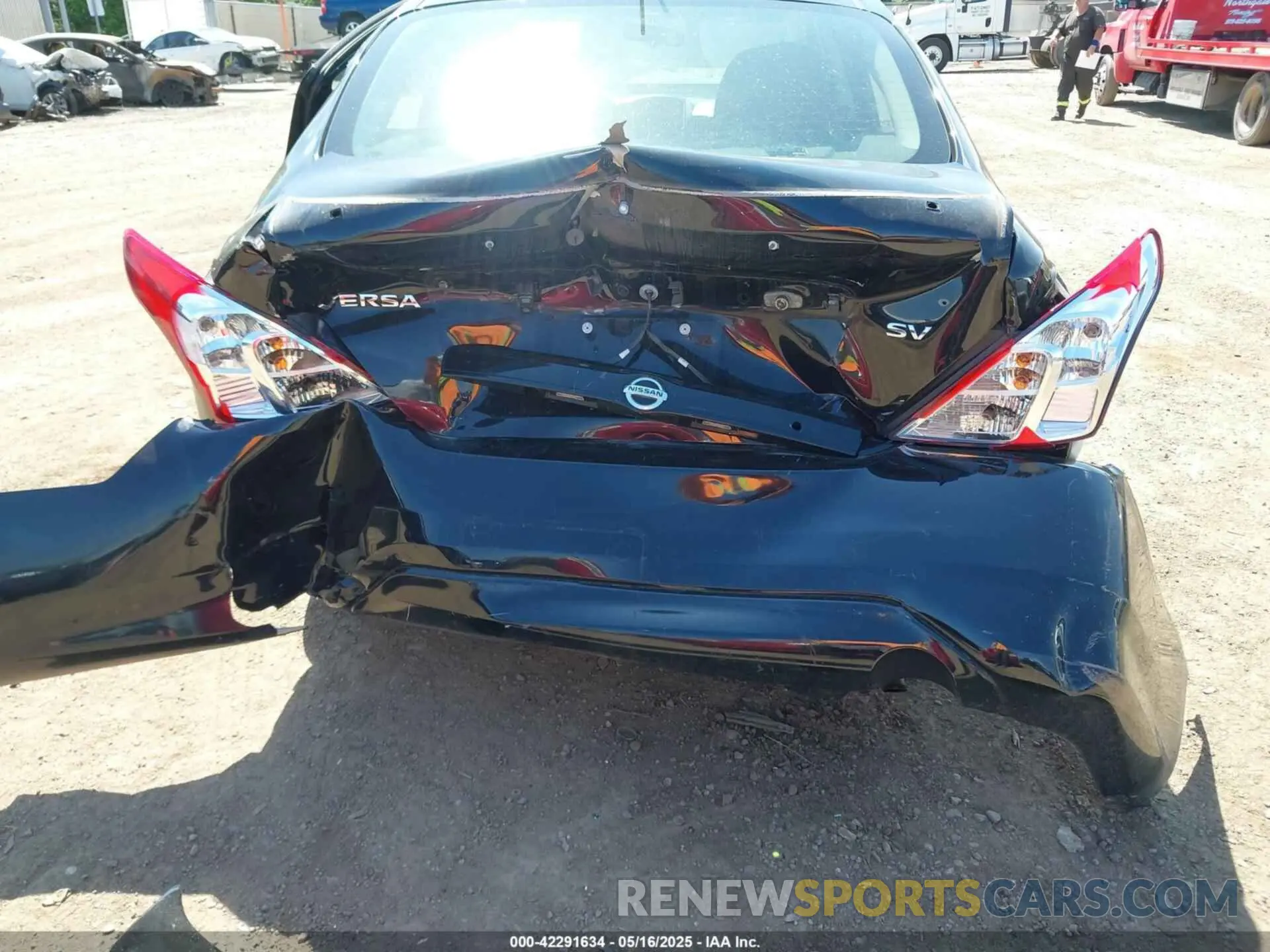 6 fotografías del automóvil dañado 3N1CN7APXKL809050 NISSAN VERSA 2019