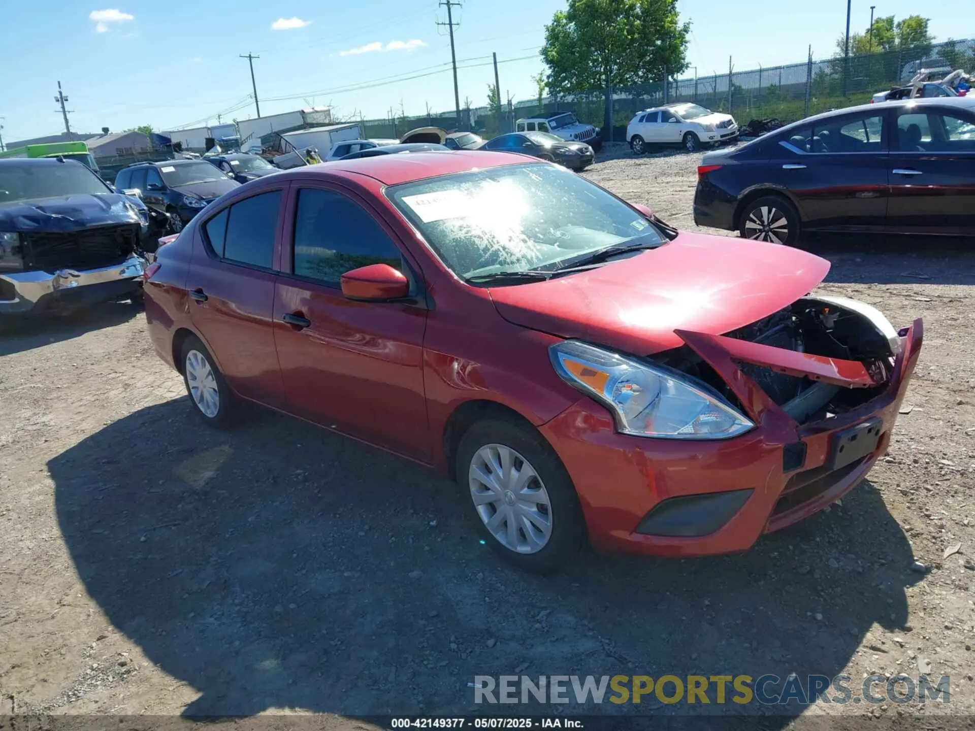 1 fotografías del automóvil dañado 3N1CN7APXKL820162 NISSAN VERSA 2019