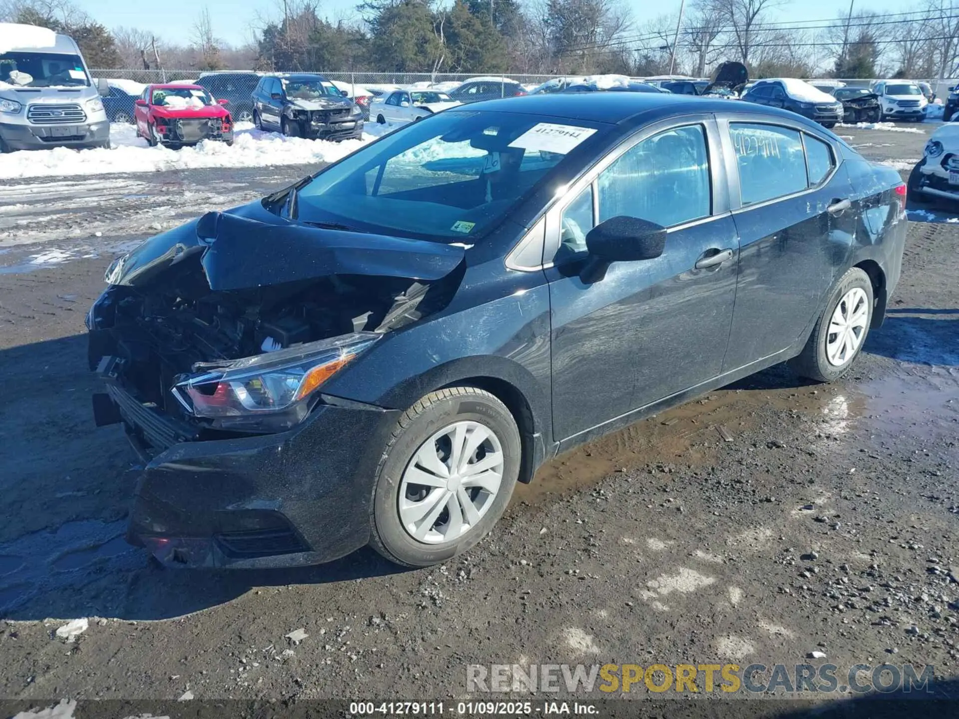 2 fotografías del automóvil dañado 3N1CN8BV3LL803174 NISSAN VERSA 2020