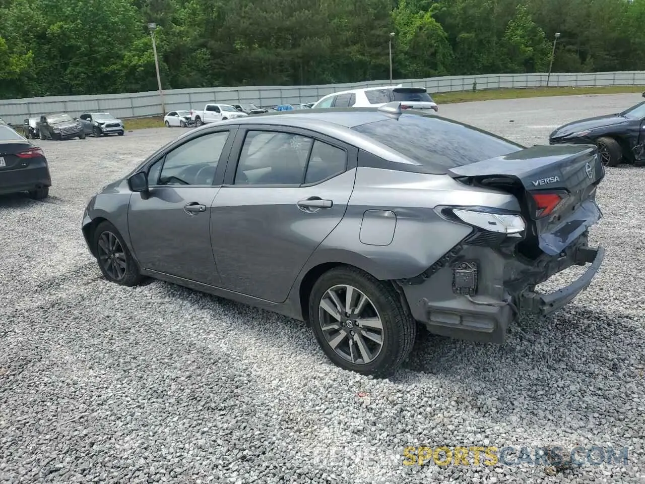 2 fotografías del automóvil dañado 3N1CN8EV0LL807100 NISSAN VERSA 2020