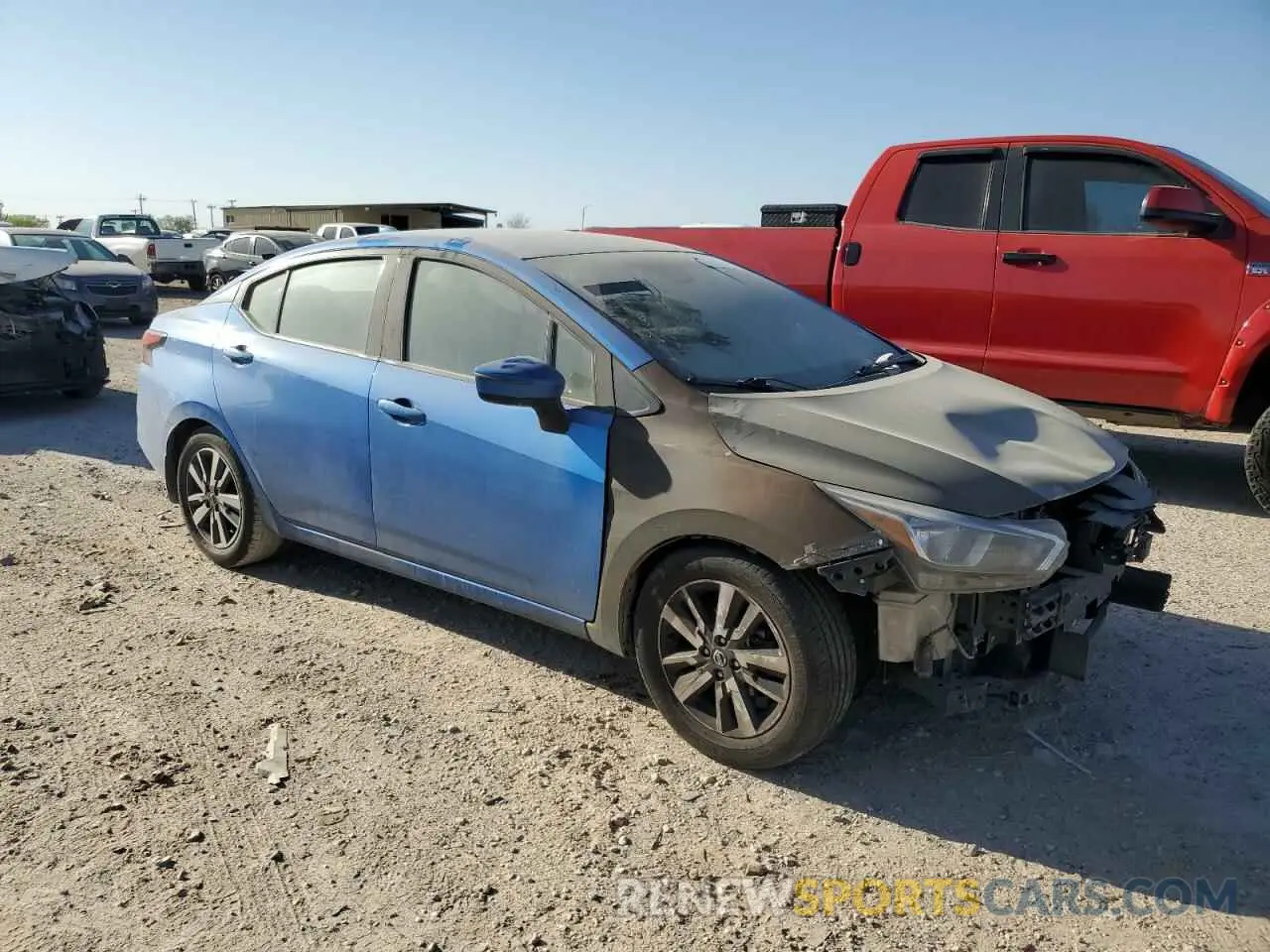 4 fotografías del automóvil dañado 3N1CN8EV1LL850246 NISSAN VERSA 2020