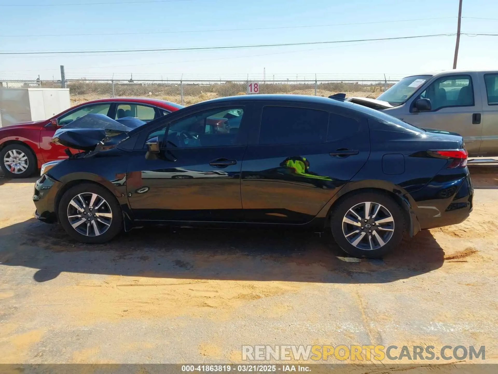 14 fotografías del automóvil dañado 3N1CN8EV1LL869380 NISSAN VERSA 2020
