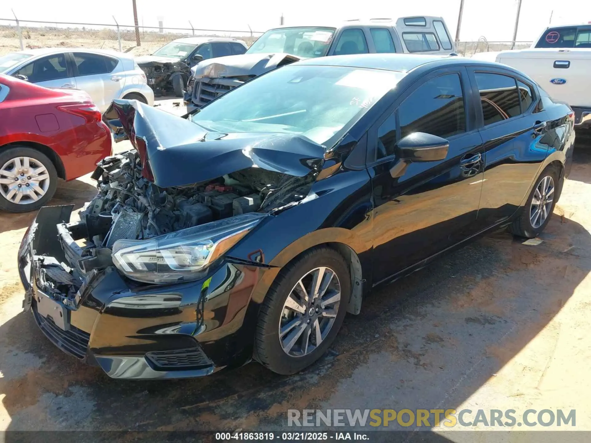 2 fotografías del automóvil dañado 3N1CN8EV1LL869380 NISSAN VERSA 2020