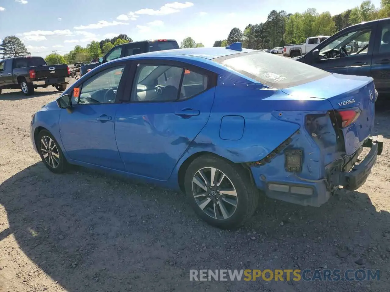 2 fotografías del automóvil dañado 3N1CN8EV4LL850340 NISSAN VERSA 2020