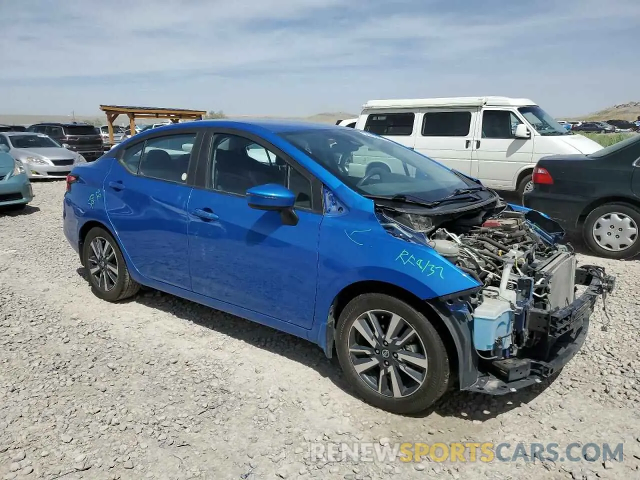 4 fotografías del automóvil dañado 3N1CN8EV4LL870555 NISSAN VERSA 2020