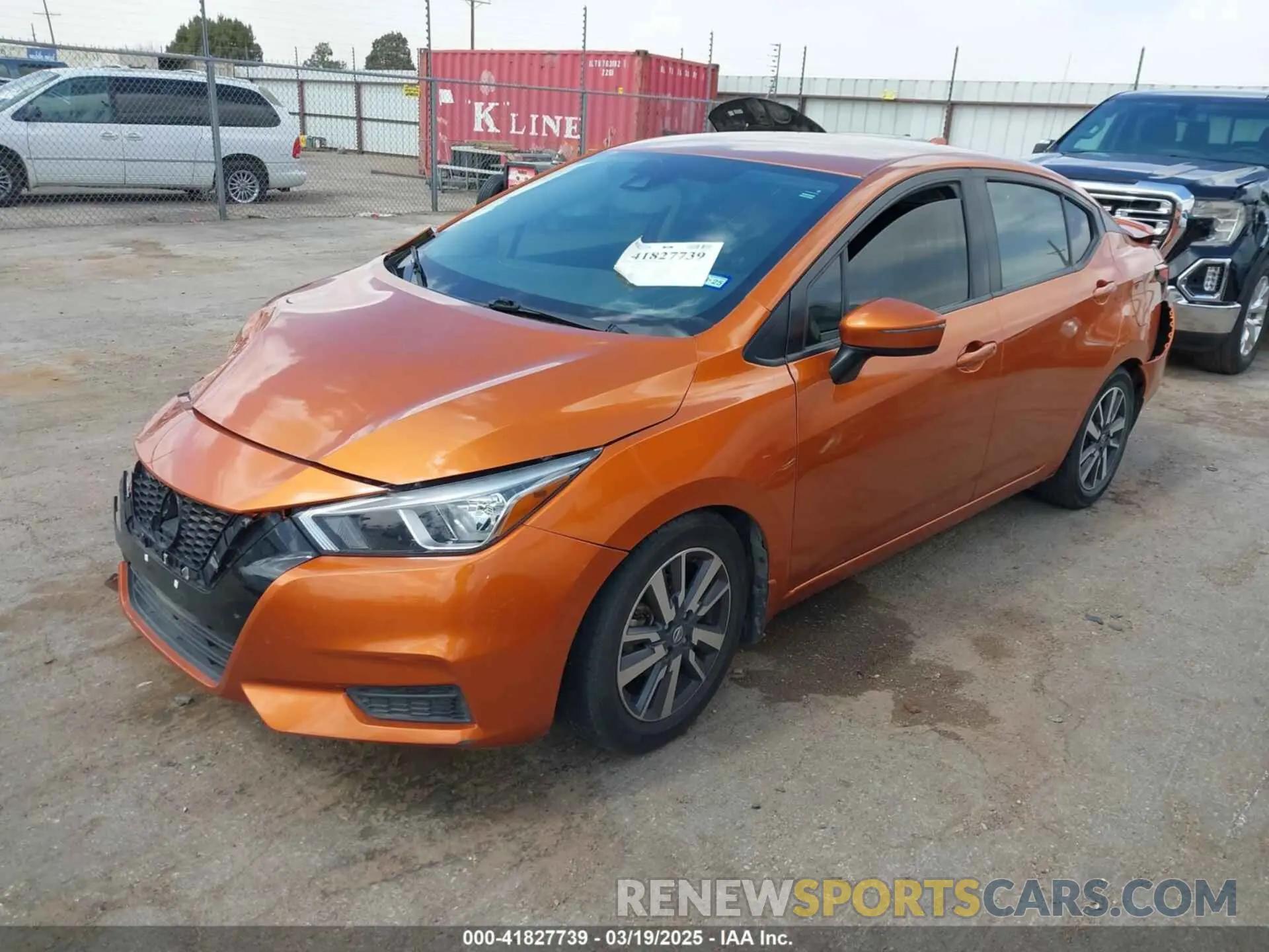 2 fotografías del automóvil dañado 3N1CN8EV6LL812320 NISSAN VERSA 2020