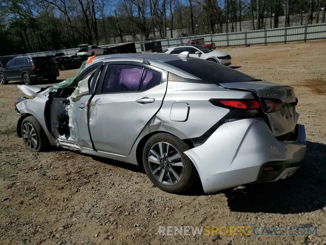 2 fotografías del automóvil dañado 3N1CN8EV6LL841350 NISSAN VERSA 2020
