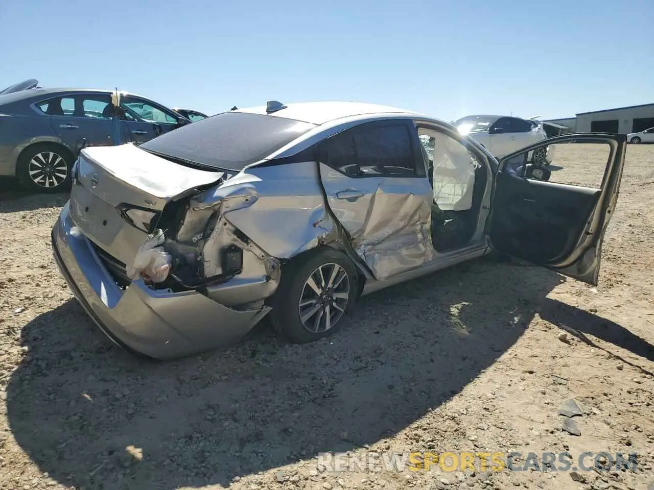 3 fotografías del automóvil dañado 3N1CN8EV6LL841350 NISSAN VERSA 2020