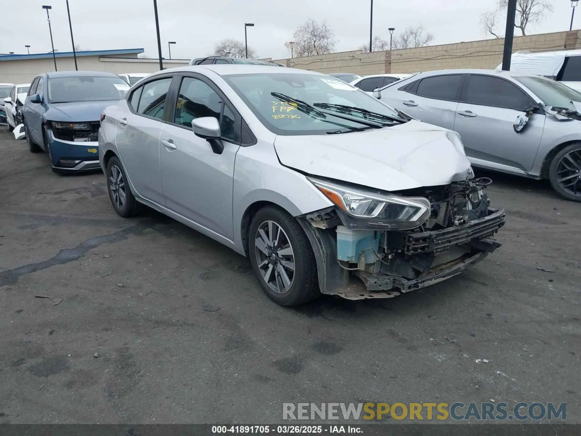 1 fotografías del automóvil dañado 3N1CN8EV7LL818580 NISSAN VERSA 2020