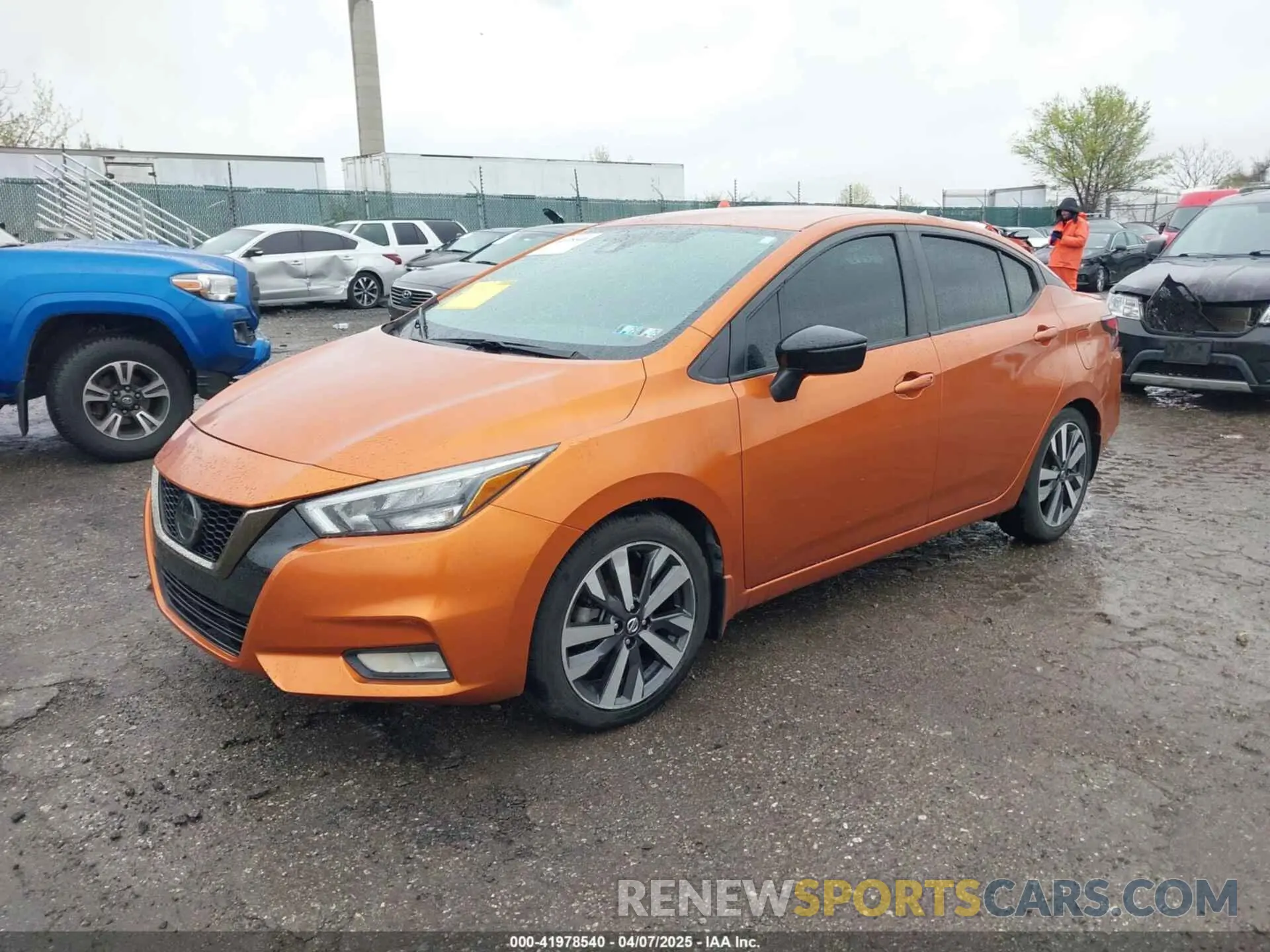 2 fotografías del automóvil dañado 3N1CN8FV2LL851470 NISSAN VERSA 2020