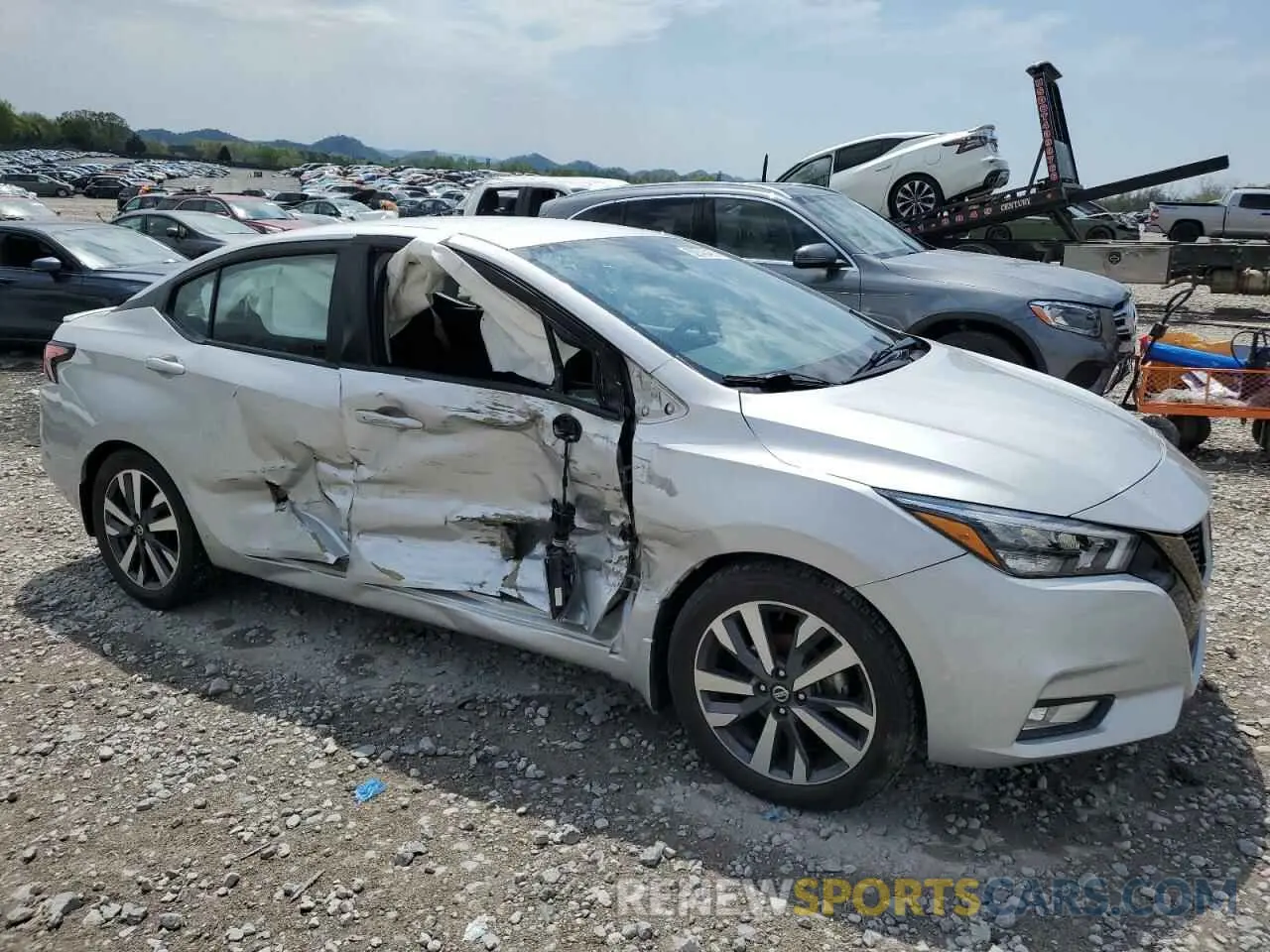4 fotografías del automóvil dañado 3N1CN8FV9LL840031 NISSAN VERSA 2020