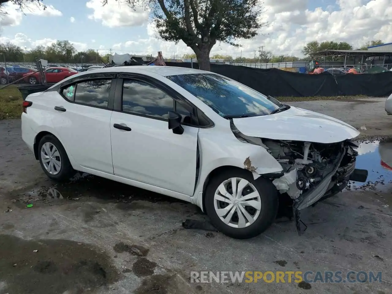 4 fotografías del automóvil dañado 3N1CN8BV5ML807180 NISSAN VERSA 2021