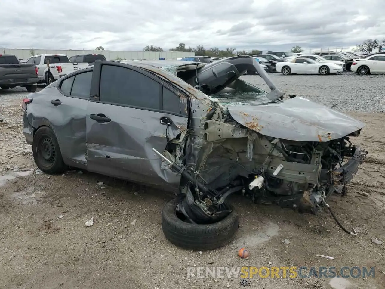 4 fotografías del automóvil dañado 3N1CN8BV7ML897495 NISSAN VERSA 2021