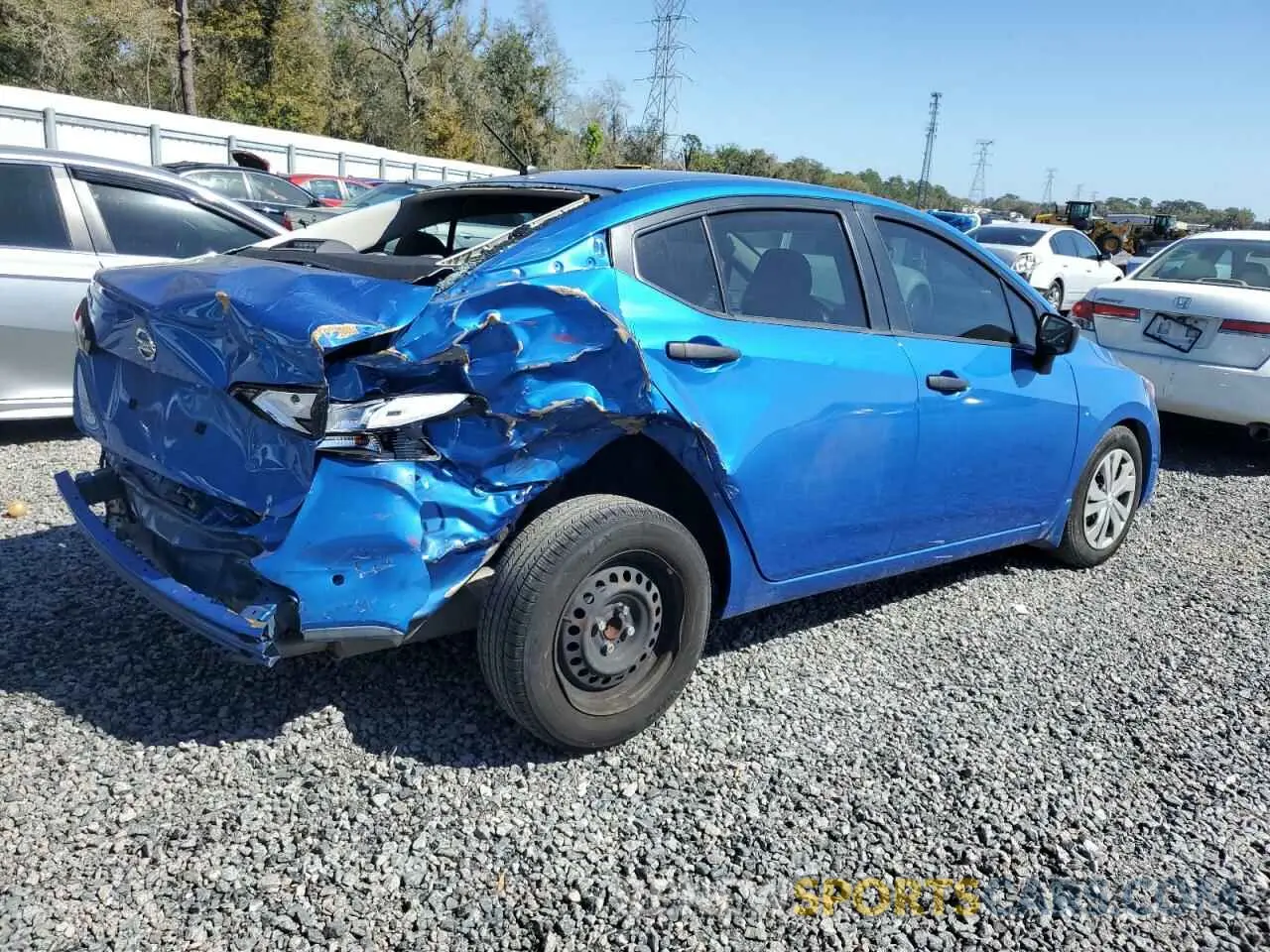 3 fotografías del automóvil dañado 3N1CN8DV0ML810243 NISSAN VERSA 2021
