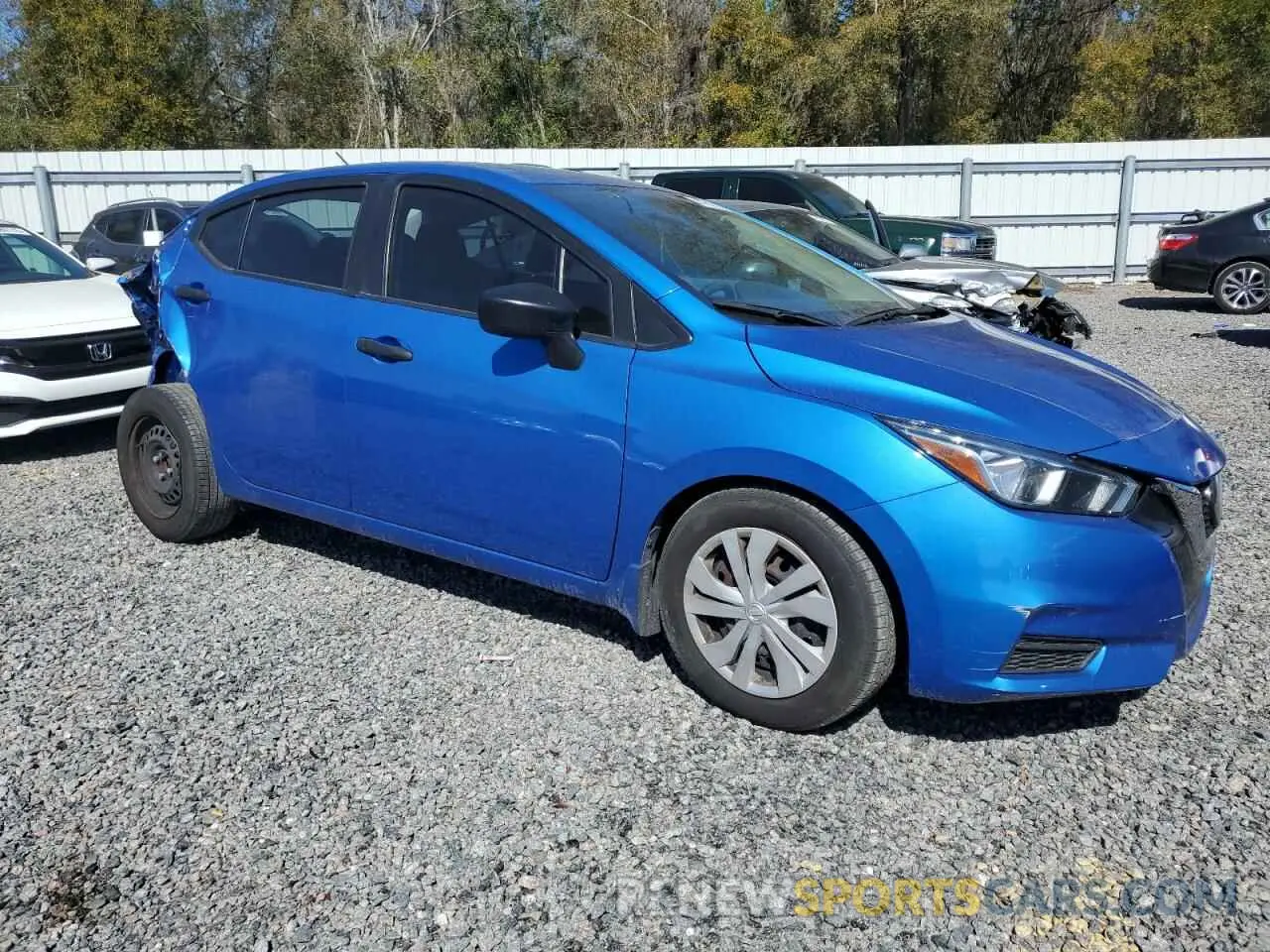 4 fotografías del automóvil dañado 3N1CN8DV0ML810243 NISSAN VERSA 2021