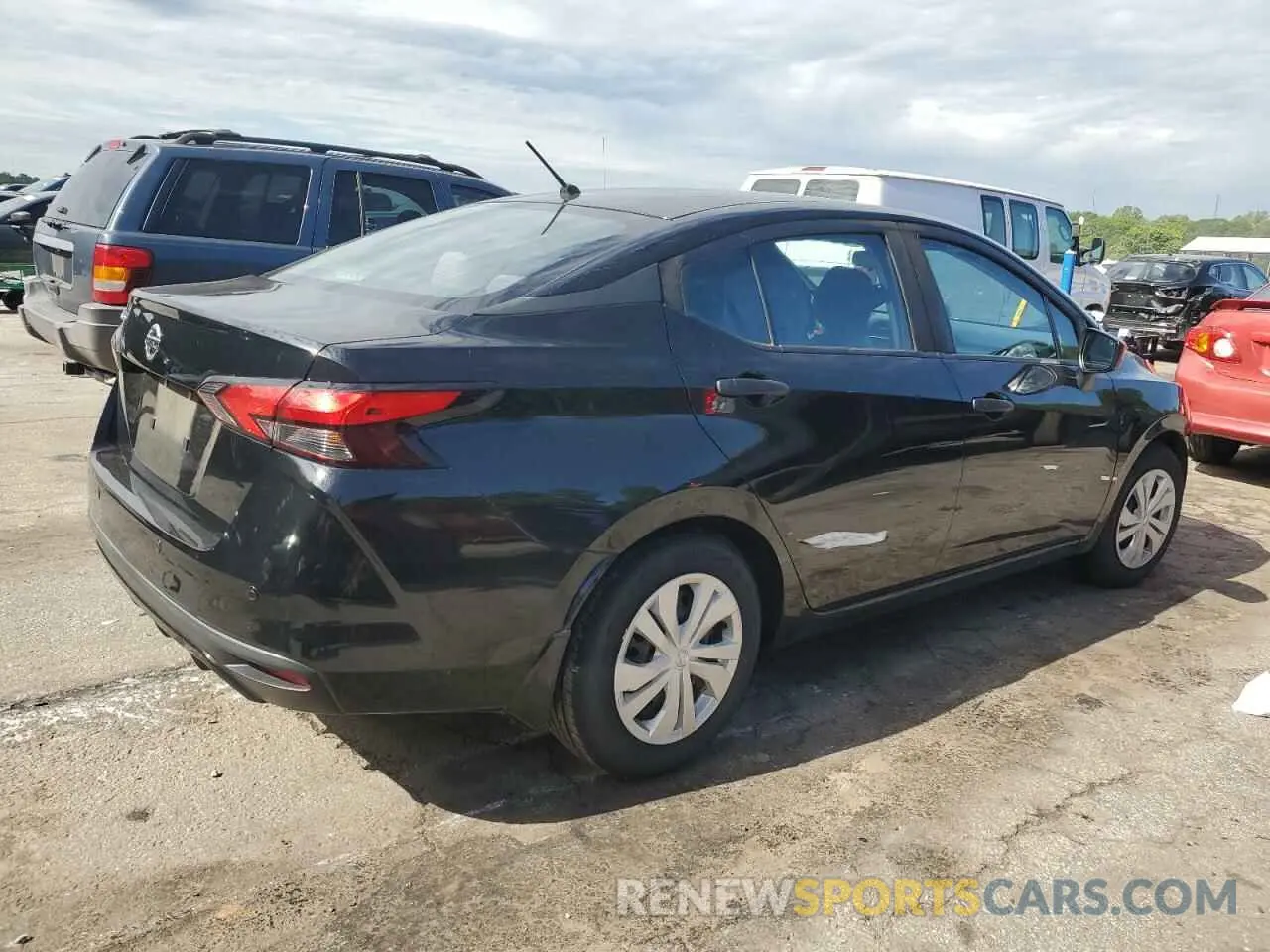 3 fotografías del automóvil dañado 3N1CN8DV1ML852520 NISSAN VERSA 2021