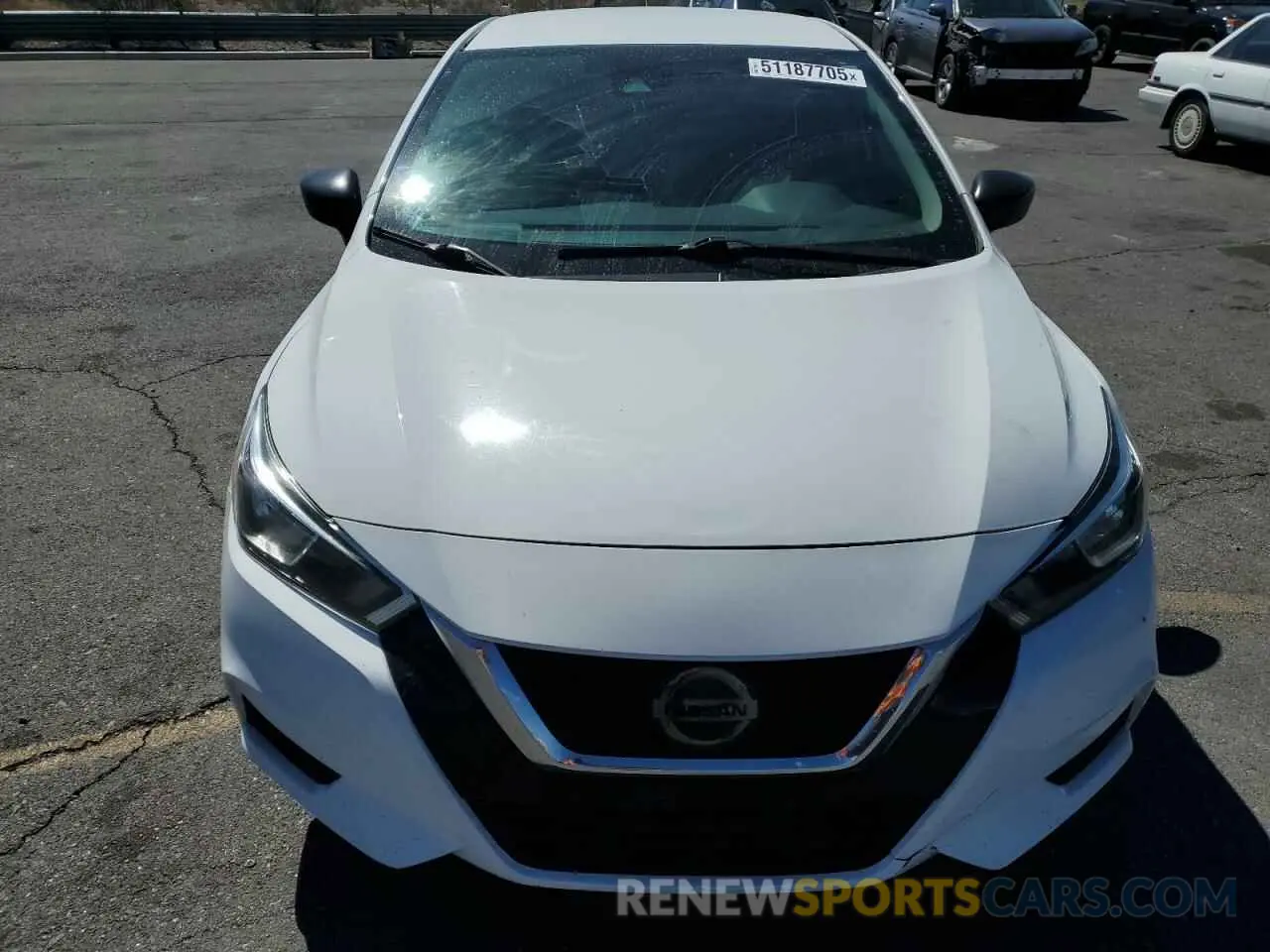 5 fotografías del automóvil dañado 3N1CN8DV1ML857541 NISSAN VERSA 2021