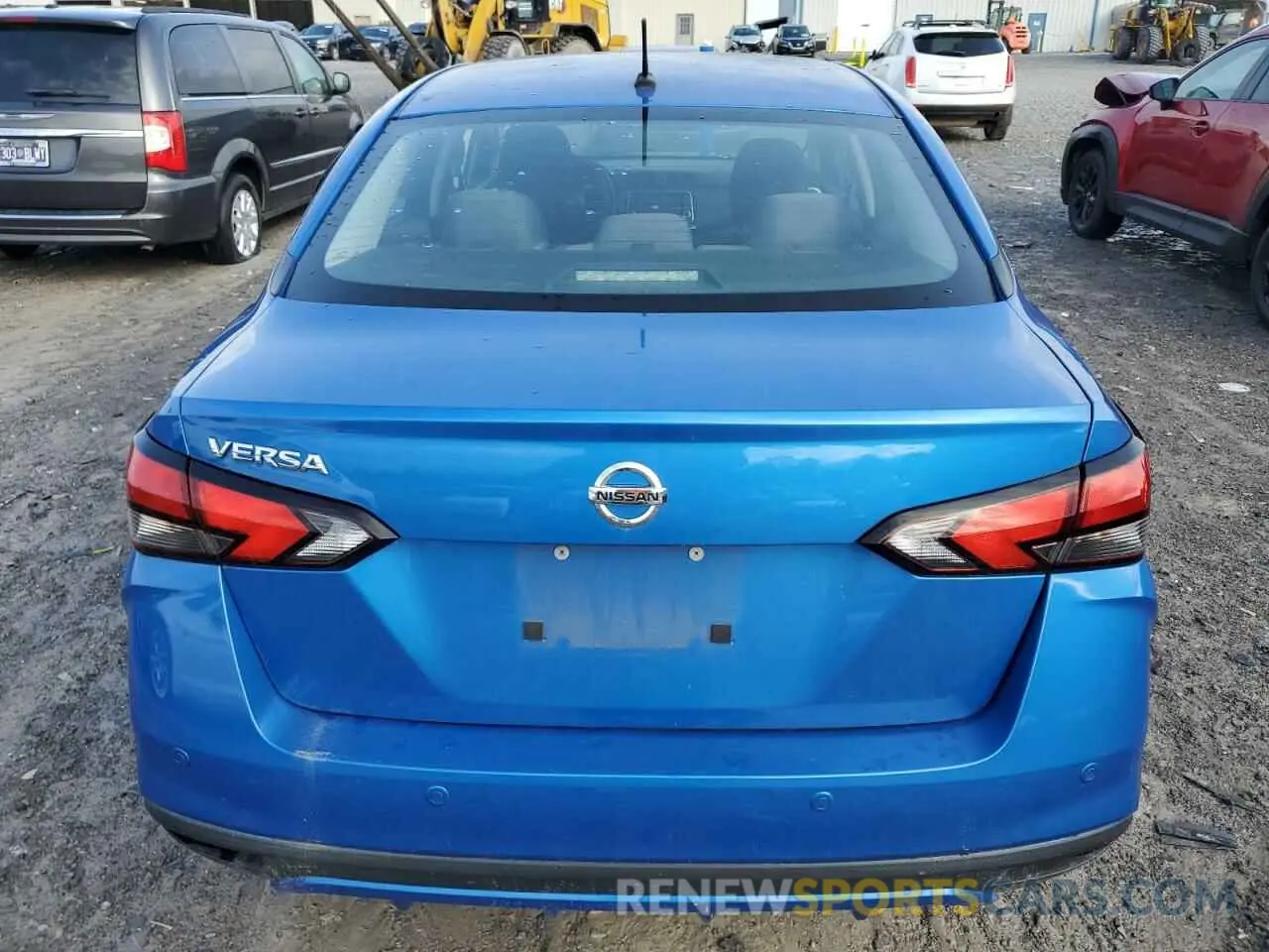 6 fotografías del automóvil dañado 3N1CN8DV4ML905260 NISSAN VERSA 2021