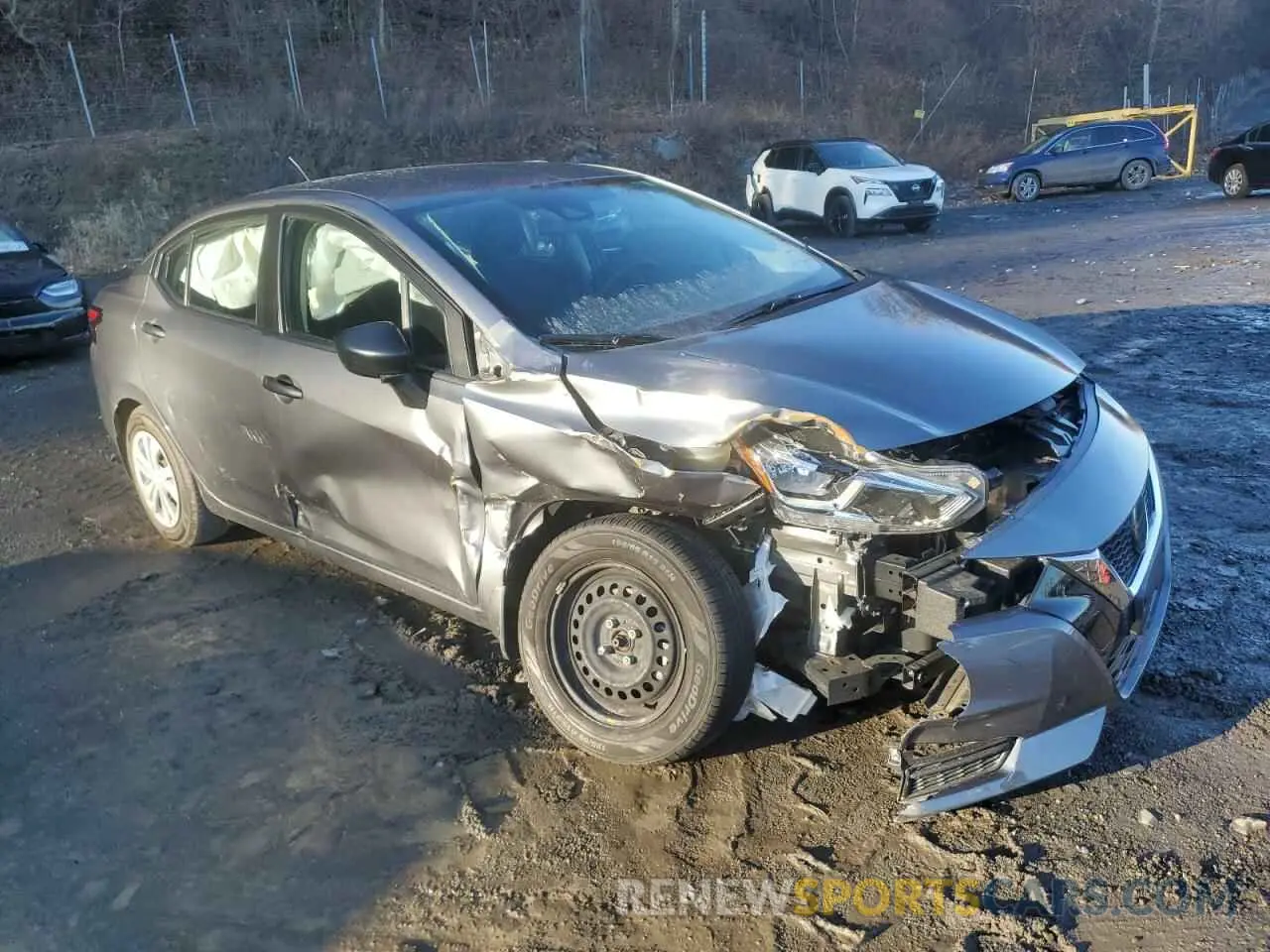 4 fotografías del automóvil dañado 3N1CN8DV4ML907087 NISSAN VERSA 2021