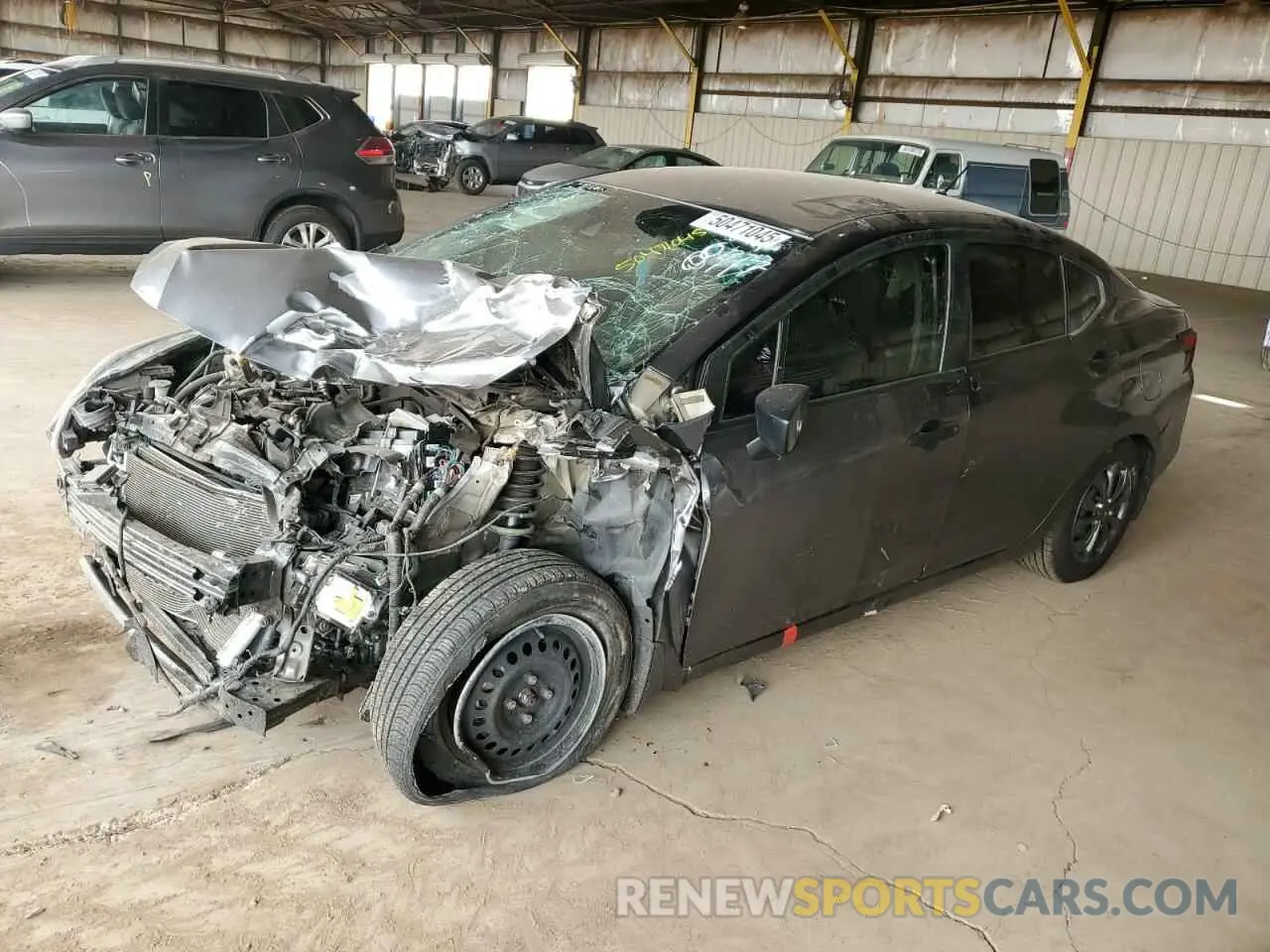 1 fotografías del automóvil dañado 3N1CN8DV4ML908417 NISSAN VERSA 2021