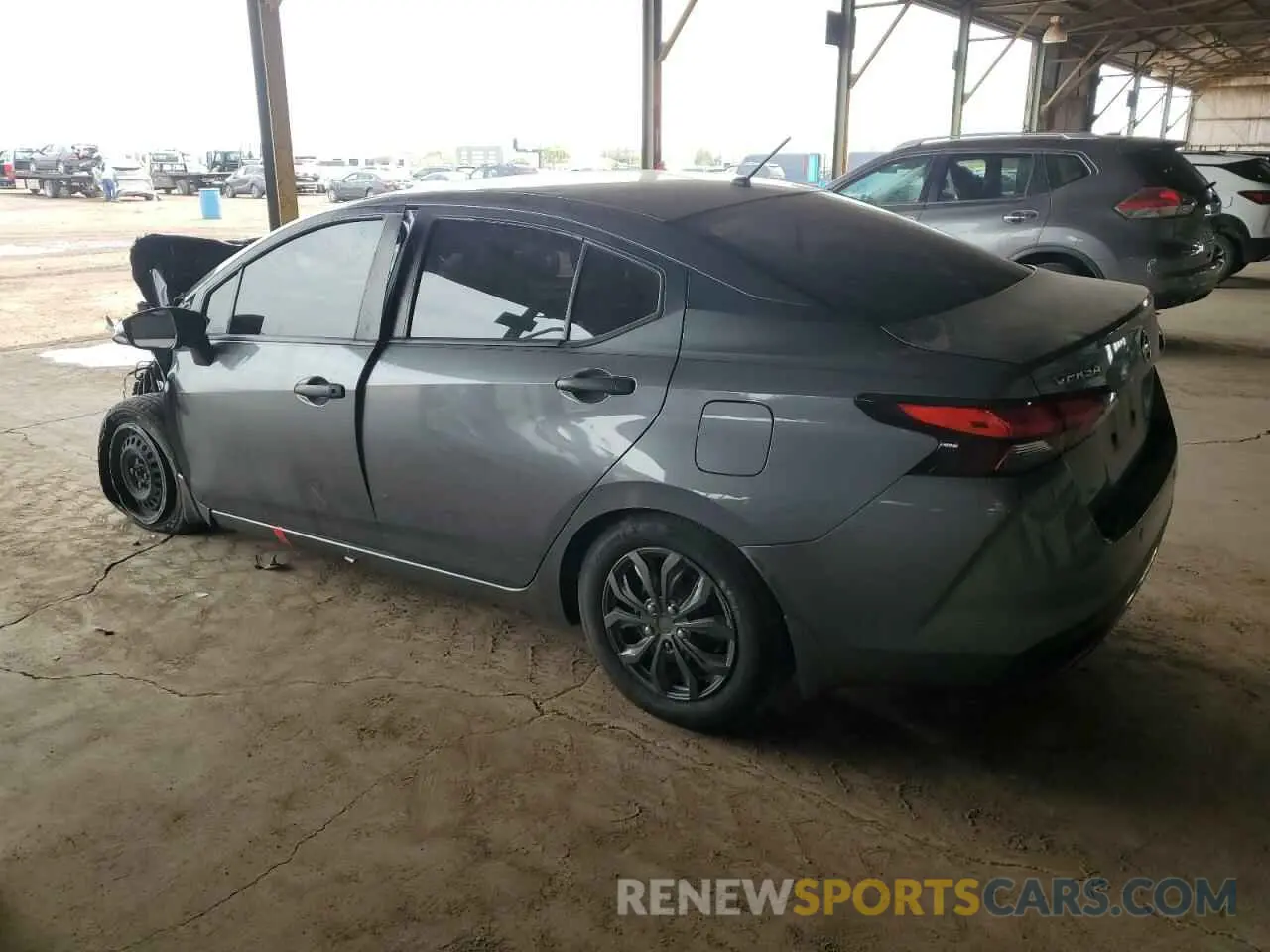 2 fotografías del automóvil dañado 3N1CN8DV4ML908417 NISSAN VERSA 2021